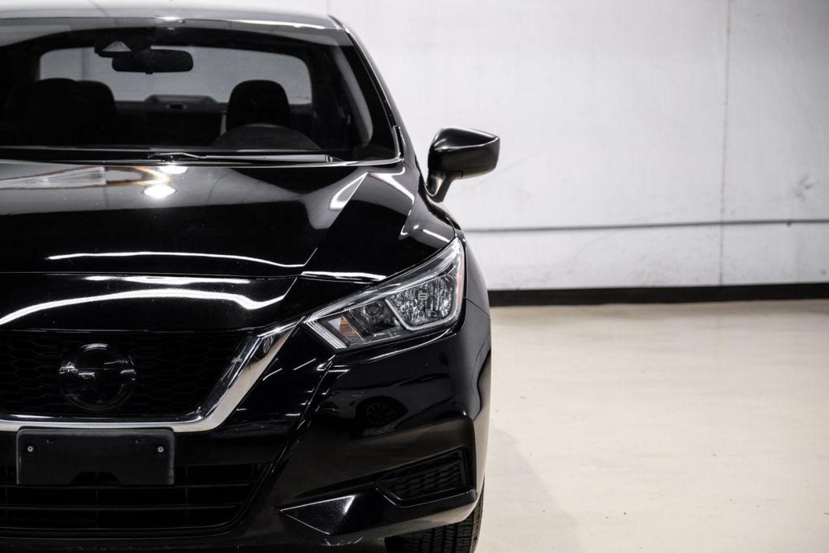 2021 Super Black Metallic /Charcoal Nissan Versa 1.6 S (3N1CN8DV2ML) with an 1.6L 4-Cylinder DOHC 16V engine, CVT transmission, located at 15300 Midway Rd., Addison, TX, 75001, (972) 702-0011, 32.958321, -96.838074 - Photo#46