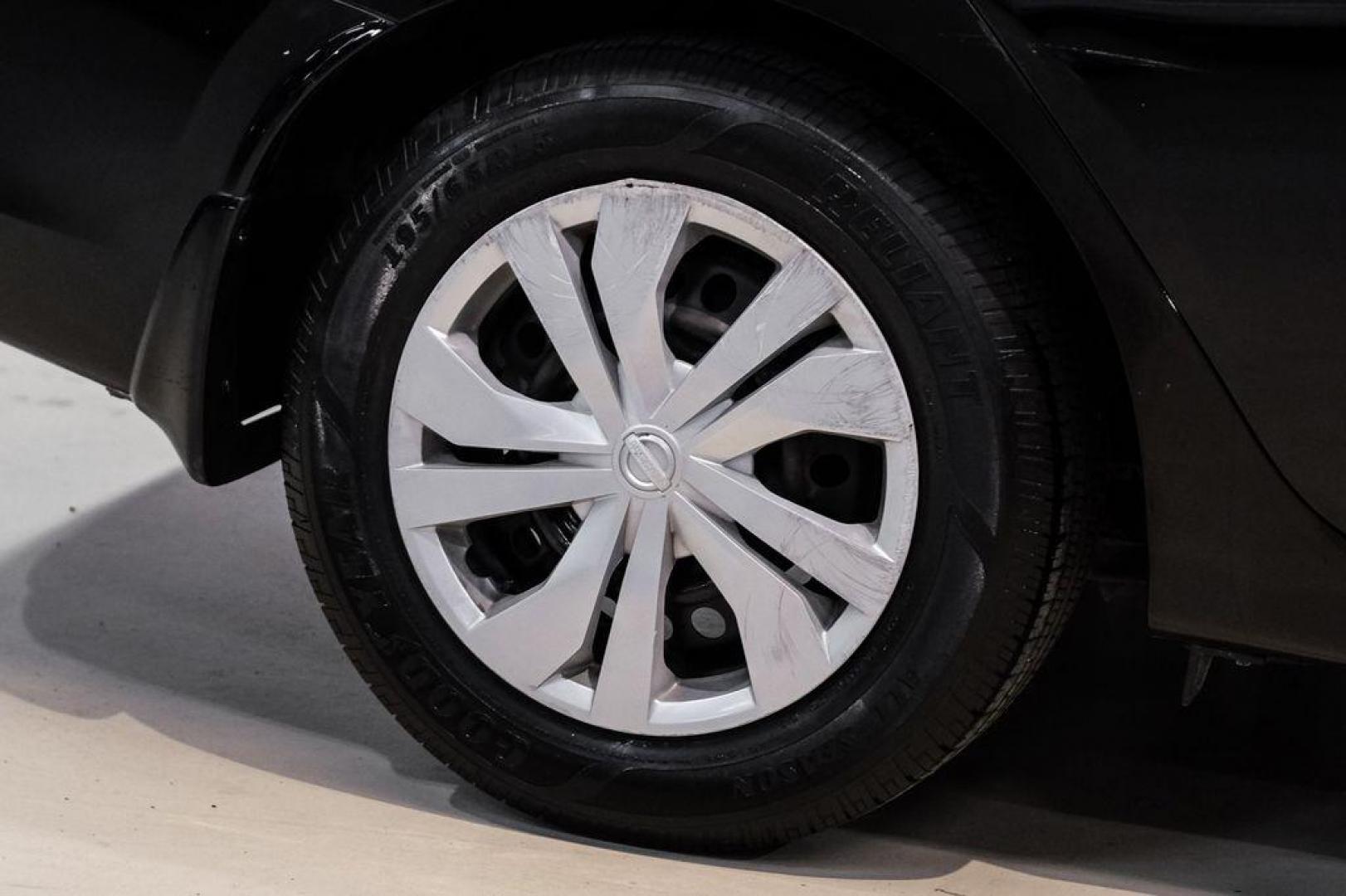 2021 Super Black Metallic /Charcoal Nissan Versa 1.6 S (3N1CN8DV2ML) with an 1.6L 4-Cylinder DOHC 16V engine, CVT transmission, located at 15300 Midway Rd., Addison, TX, 75001, (972) 702-0011, 32.958321, -96.838074 - Photo#56