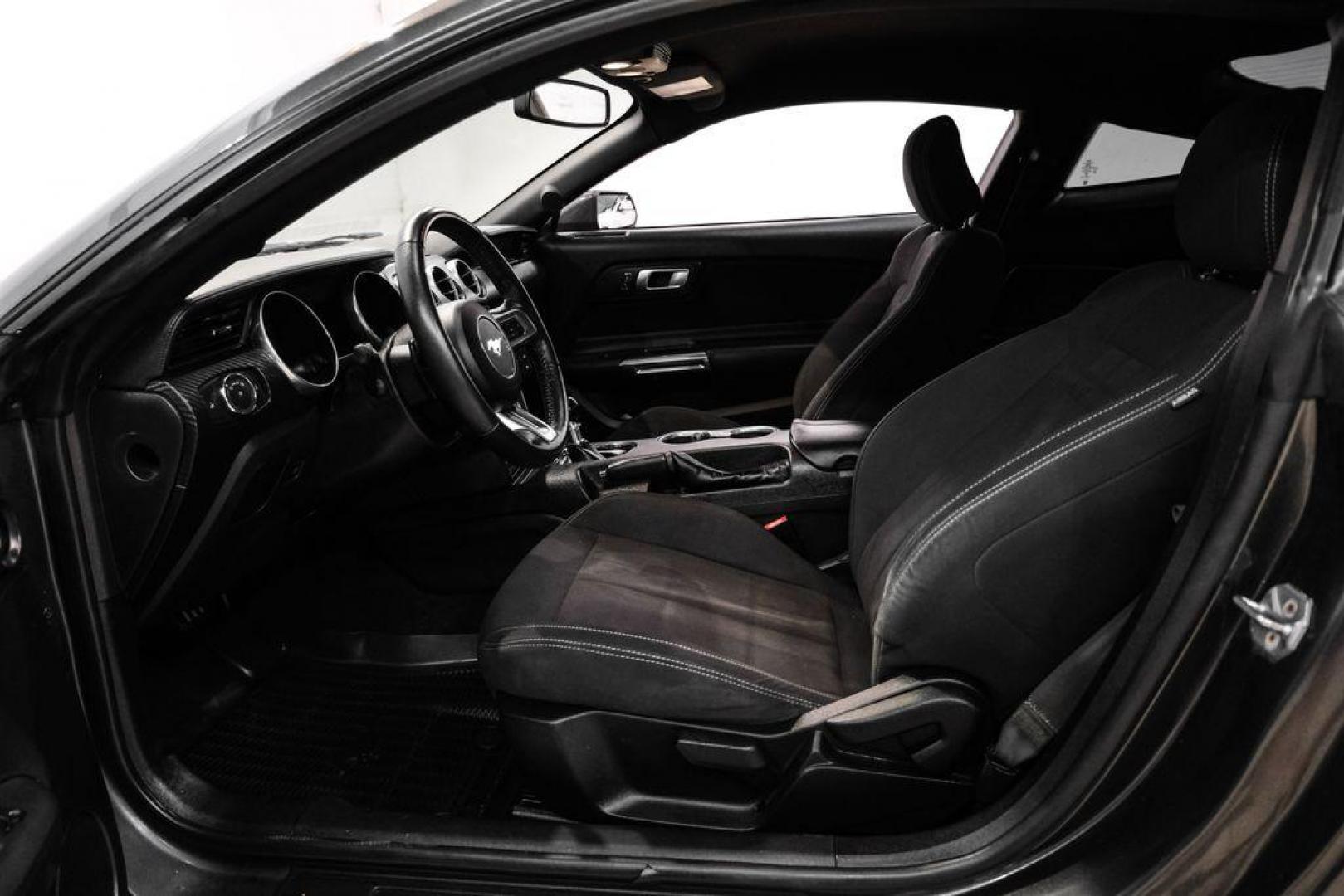 2020 Magnetic /Ebony Ford Mustang EcoBoost (1FA6P8TH2L5) with an 2.3L I4 Turbocharged EcoBoost engine, Automatic transmission, located at 15300 Midway Rd., Addison, TX, 75001, (972) 702-0011, 32.958321, -96.838074 - Photo#3