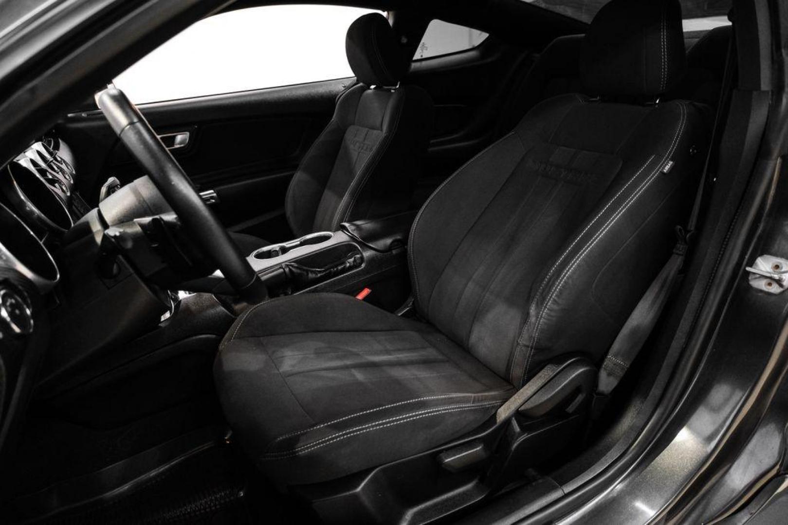 2020 Magnetic /Ebony Ford Mustang EcoBoost (1FA6P8TH2L5) with an 2.3L I4 Turbocharged EcoBoost engine, Automatic transmission, located at 15300 Midway Rd., Addison, TX, 75001, (972) 702-0011, 32.958321, -96.838074 - Photo#31