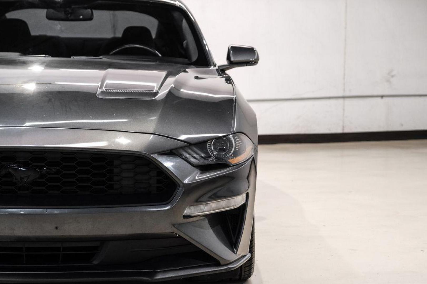 2020 Magnetic /Ebony Ford Mustang EcoBoost (1FA6P8TH2L5) with an 2.3L I4 Turbocharged EcoBoost engine, Automatic transmission, located at 15300 Midway Rd., Addison, TX, 75001, (972) 702-0011, 32.958321, -96.838074 - Photo#38