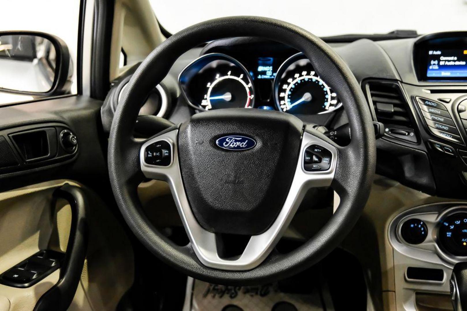 2019 Ingot Silver /Medium Light Stone Ford Fiesta SE (3FADP4EJ1KM) with an 1.6L I4 Ti-VCT engine, Automatic transmission, located at 15300 Midway Rd., Addison, TX, 75001, (972) 702-0011, 32.958321, -96.838074 - Photo#14