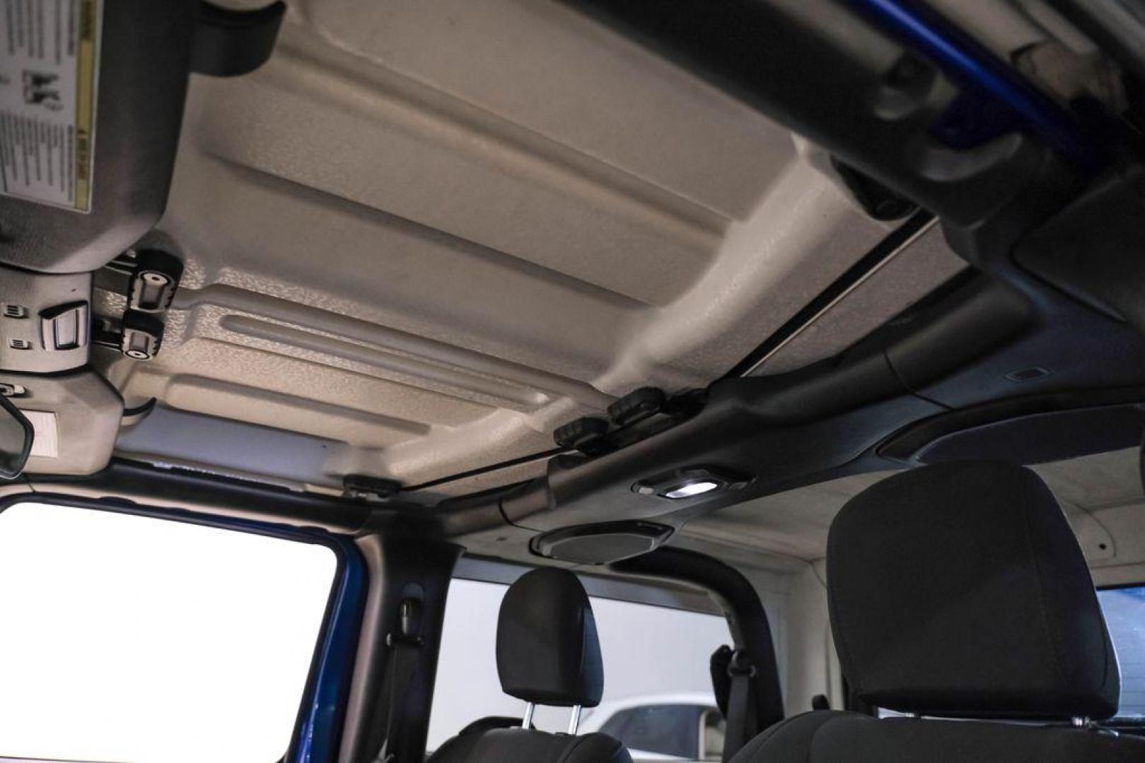 2018 Ocean Blue Metallic Clearcoat /Black Jeep Wrangler Sport (1C4GJXAG8JW) with an 3.6L V6 24V VVT engine, Automatic transmission, located at 15300 Midway Rd., Addison, TX, 75001, (972) 702-0011, 32.958321, -96.838074 - Photo#27