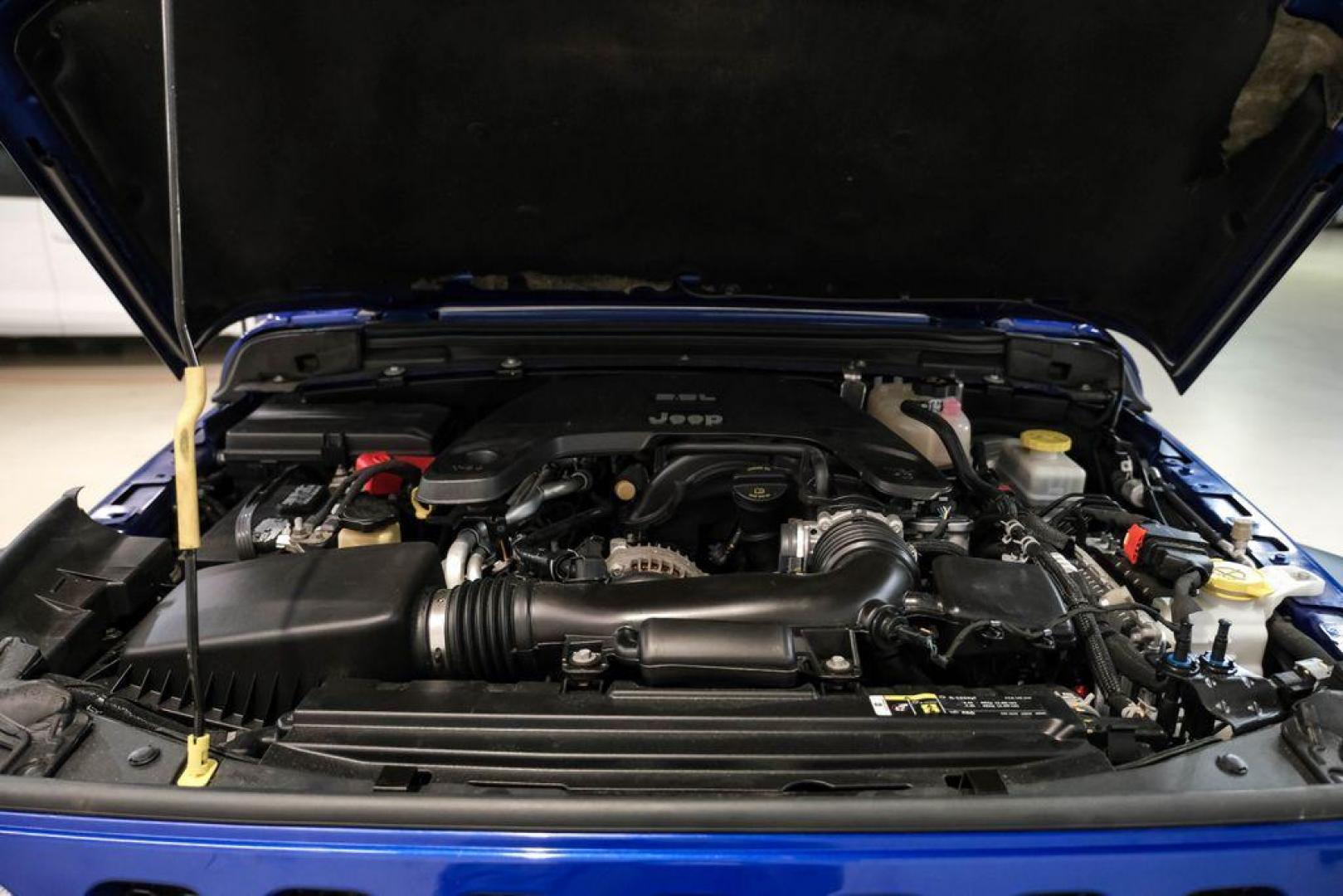 2018 Ocean Blue Metallic Clearcoat /Black Jeep Wrangler Sport (1C4GJXAG8JW) with an 3.6L V6 24V VVT engine, Automatic transmission, located at 15300 Midway Rd., Addison, TX, 75001, (972) 702-0011, 32.958321, -96.838074 - Photo#39