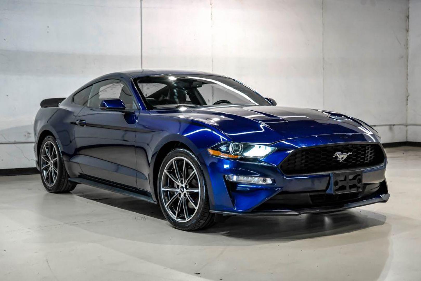 2019 Kona Blue Metallic /Ebony Ford Mustang EcoBoost Premium (1FA6P8TH6K5) with an EcoBoost 2.3L I4 GTDi DOHC Turbocharged VCT engine, Automatic transmission, located at 15300 Midway Rd., Addison, TX, 75001, (972) 702-0011, 32.958321, -96.838074 - Photo#5