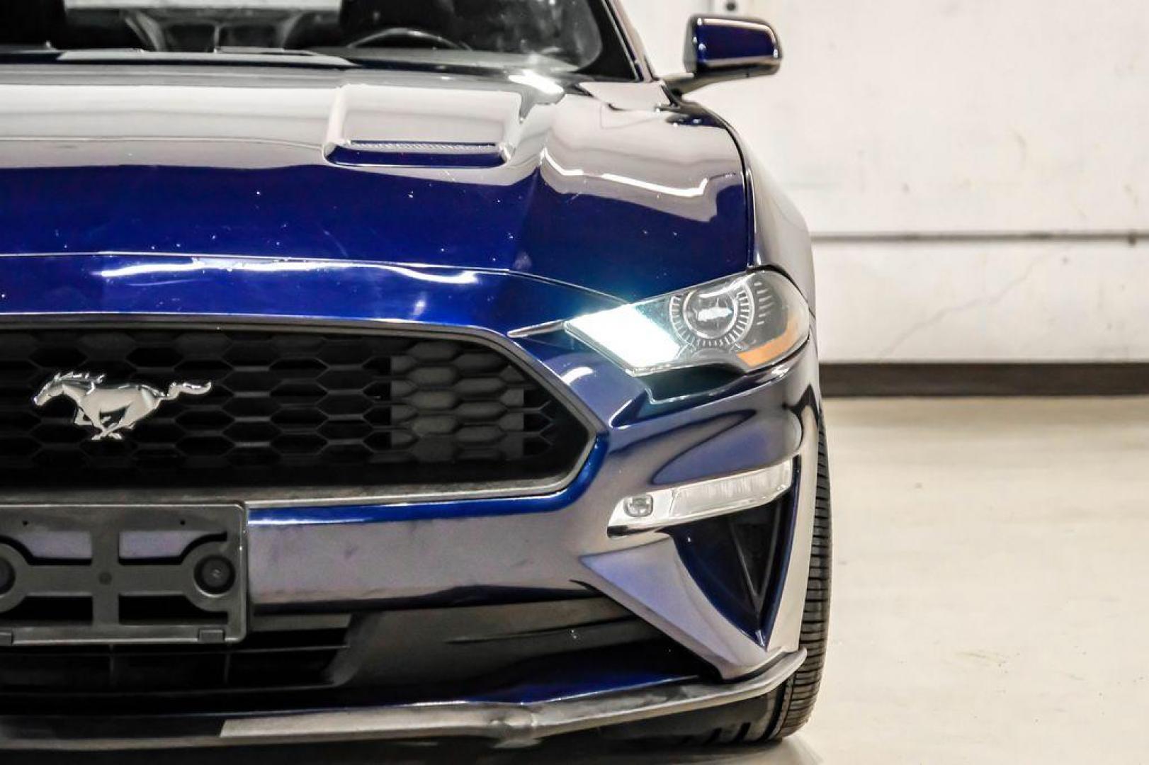 2019 Kona Blue Metallic /Ebony Ford Mustang EcoBoost Premium (1FA6P8TH6K5) with an EcoBoost 2.3L I4 GTDi DOHC Turbocharged VCT engine, Automatic transmission, located at 15300 Midway Rd., Addison, TX, 75001, (972) 702-0011, 32.958321, -96.838074 - Photo#37