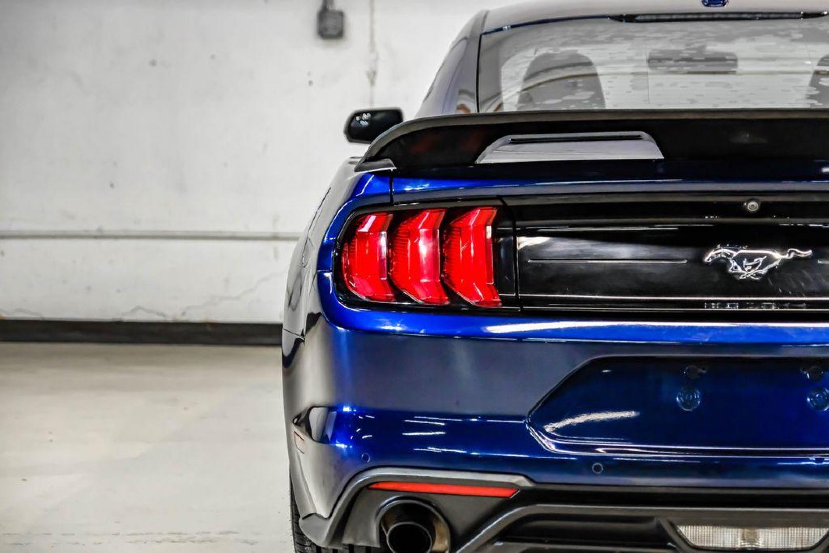 2019 Kona Blue Metallic /Ebony Ford Mustang EcoBoost Premium (1FA6P8TH6K5) with an EcoBoost 2.3L I4 GTDi DOHC Turbocharged VCT engine, Automatic transmission, located at 15300 Midway Rd., Addison, TX, 75001, (972) 702-0011, 32.958321, -96.838074 - Photo#38