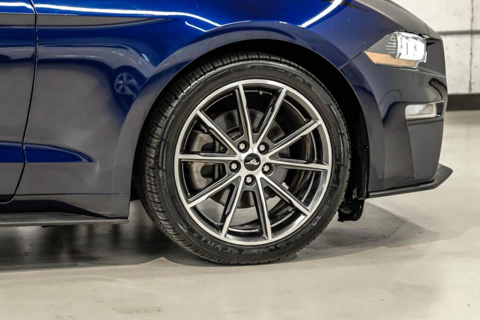 2019 Kona Blue Metallic /Ebony Ford Mustang EcoBoost Premium (1FA6P8TH6K5) with an EcoBoost 2.3L I4 GTDi DOHC Turbocharged VCT engine, Automatic transmission, located at 15300 Midway Rd., Addison, TX, 75001, (972) 702-0011, 32.958321, -96.838074 - Photo#45