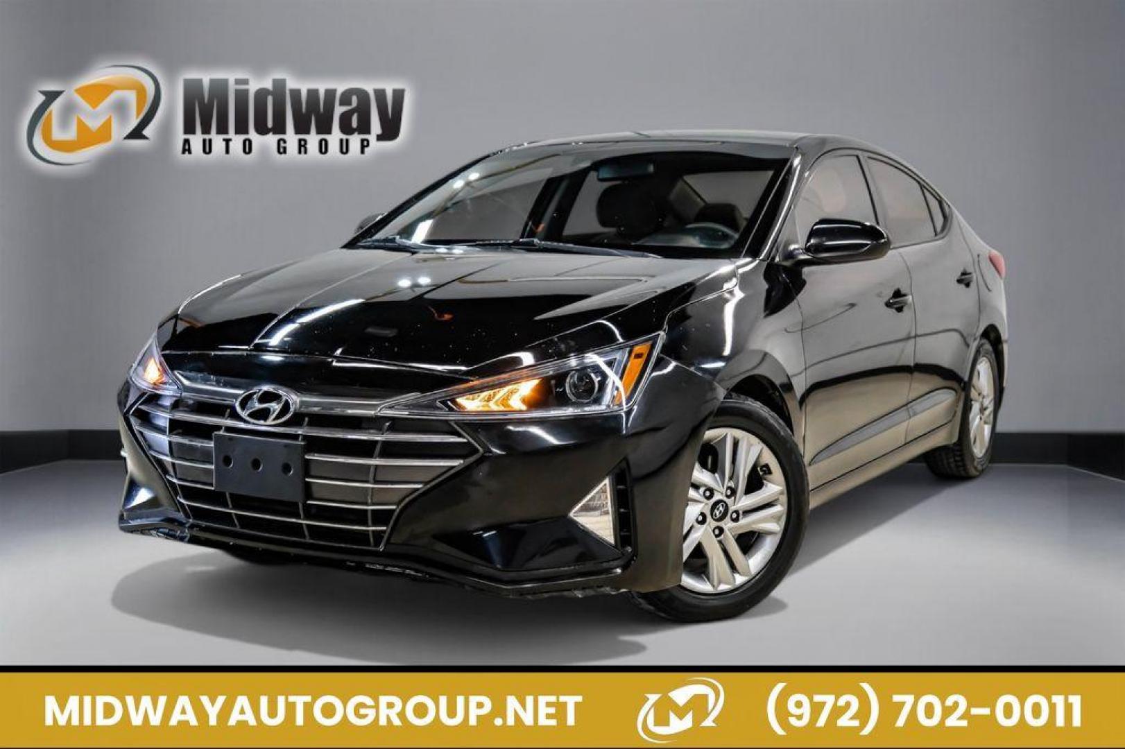 2020 Phantom Black /Gray Hyundai Elantra SEL (KMHD84LF0LU) with an 2.0L 4-Cylinder DOHC 16V engine, CVT transmission, located at 15300 Midway Rd., Addison, TX, 75001, (972) 702-0011, 32.958321, -96.838074 - Photo#0