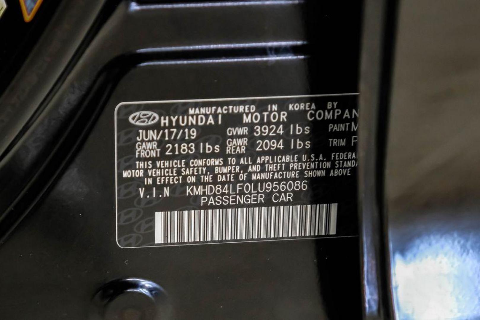 2020 Phantom Black /Gray Hyundai Elantra SEL (KMHD84LF0LU) with an 2.0L 4-Cylinder DOHC 16V engine, CVT transmission, located at 15300 Midway Rd., Addison, TX, 75001, (972) 702-0011, 32.958321, -96.838074 - Photo#57