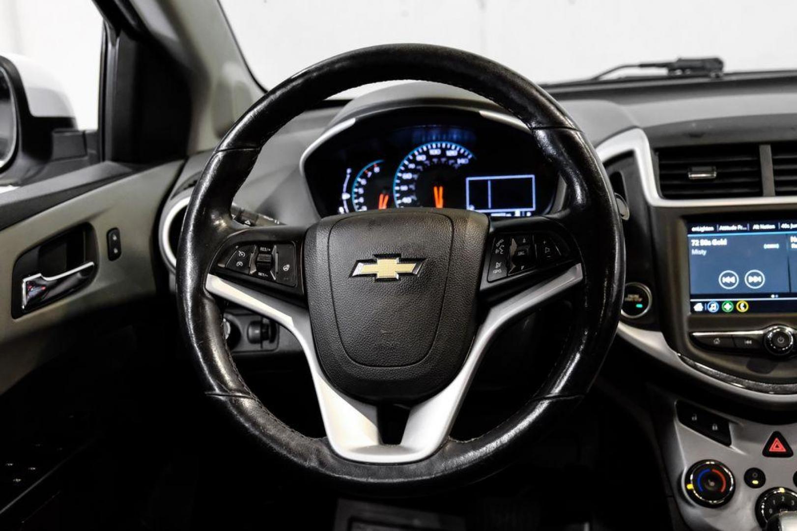 2019 Summit White /Jet Black/Dark Titanium Chevrolet Sonic LT (1G1JD5SB7K4) with an I4 engine, Automatic transmission, located at 15300 Midway Rd., Addison, TX, 75001, (972) 702-0011, 32.958321, -96.838074 - Photo#15