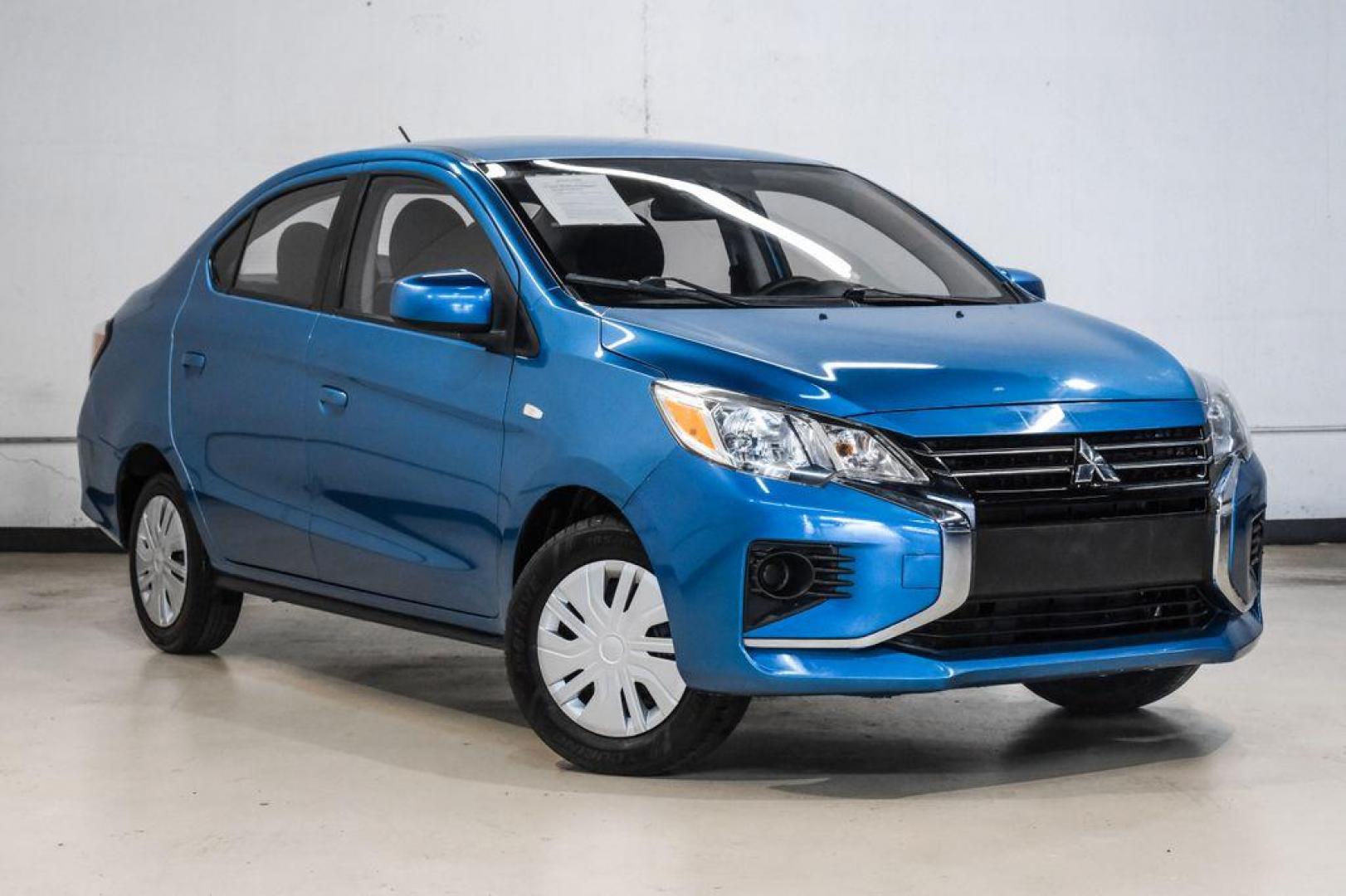 2022 Sapphire Blue Metallic /Black Mitsubishi Mirage G4 ES (ML32FUFJ7NH) with an 1.2L 3-Cylinder DOHC MIVEC engine, located at 15300 Midway Rd., Addison, TX, 75001, (972) 702-0011, 32.958321, -96.838074 - Photo#7