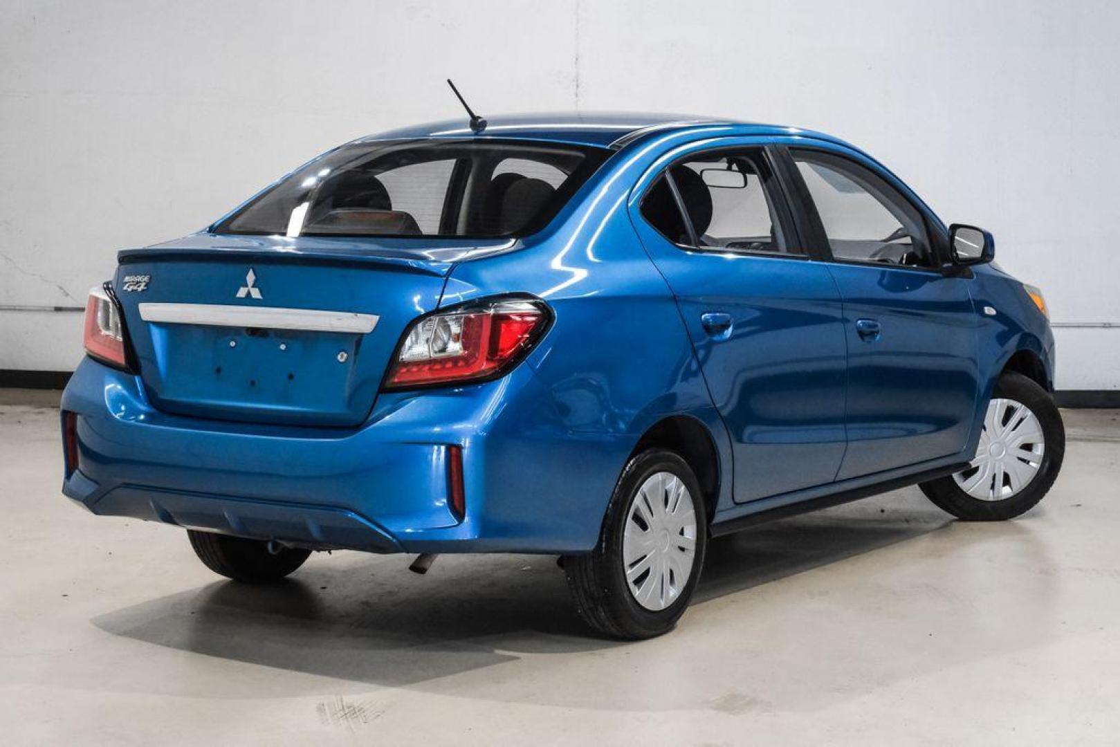 2022 Sapphire Blue Metallic /Black Mitsubishi Mirage G4 ES (ML32FUFJ7NH) with an 1.2L 3-Cylinder DOHC MIVEC engine, located at 15300 Midway Rd., Addison, TX, 75001, (972) 702-0011, 32.958321, -96.838074 - Photo#9