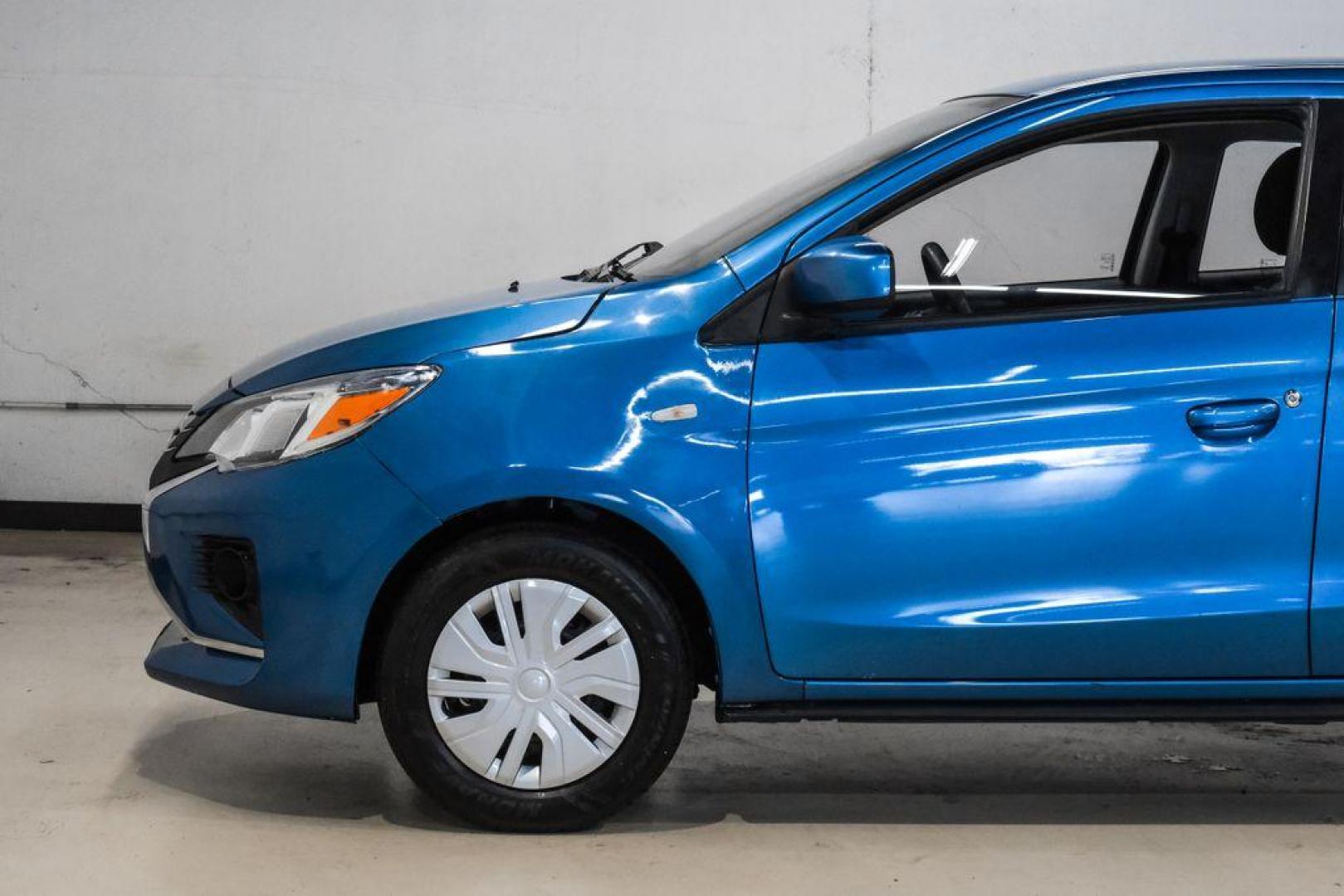 2022 Sapphire Blue Metallic /Black Mitsubishi Mirage G4 ES (ML32FUFJ7NH) with an 1.2L 3-Cylinder DOHC MIVEC engine, located at 15300 Midway Rd., Addison, TX, 75001, (972) 702-0011, 32.958321, -96.838074 - Photo#15