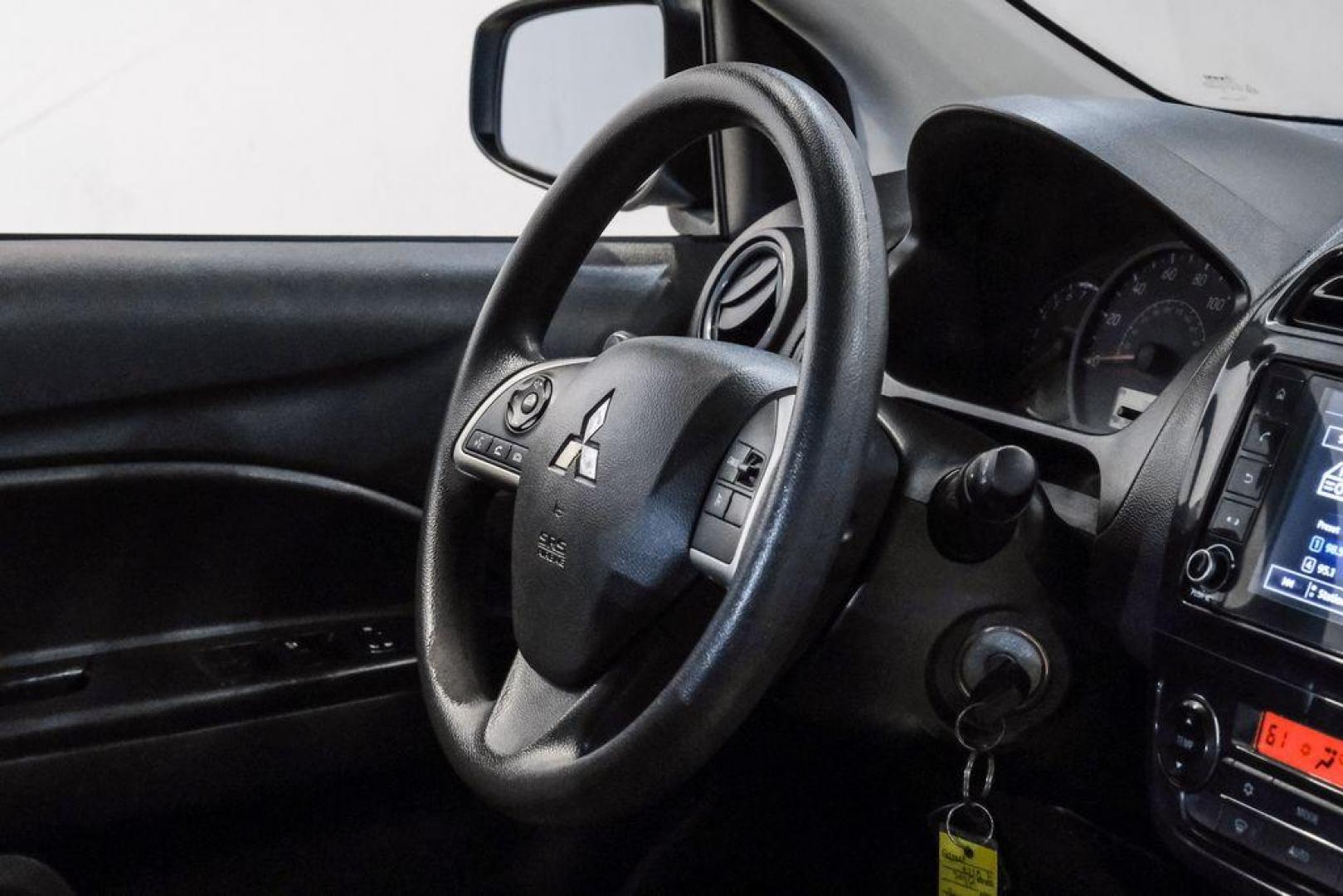 2022 Sapphire Blue Metallic /Black Mitsubishi Mirage G4 ES (ML32FUFJ7NH) with an 1.2L 3-Cylinder DOHC MIVEC engine, located at 15300 Midway Rd., Addison, TX, 75001, (972) 702-0011, 32.958321, -96.838074 - Photo#19