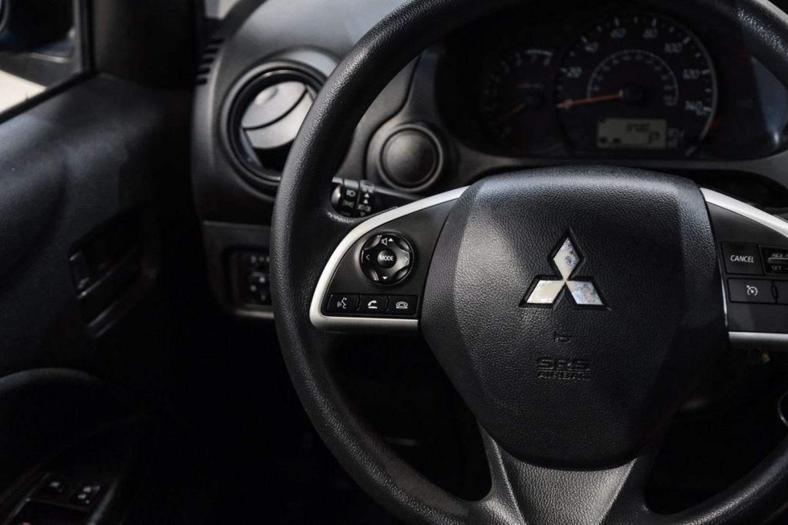 2022 Sapphire Blue Metallic /Black Mitsubishi Mirage G4 ES (ML32FUFJ7NH) with an 1.2L 3-Cylinder DOHC MIVEC engine, located at 15300 Midway Rd., Addison, TX, 75001, (972) 702-0011, 32.958321, -96.838074 - Photo#21