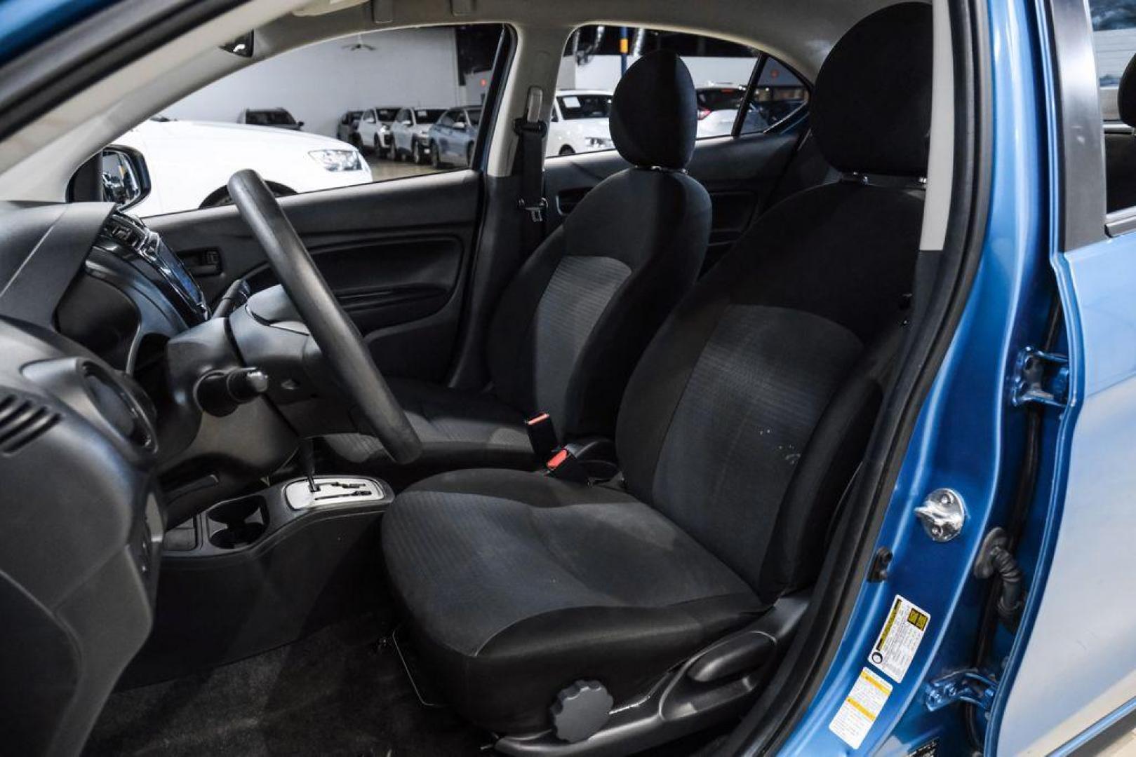 2022 Sapphire Blue Metallic /Black Mitsubishi Mirage G4 ES (ML32FUFJ7NH) with an 1.2L 3-Cylinder DOHC MIVEC engine, located at 15300 Midway Rd., Addison, TX, 75001, (972) 702-0011, 32.958321, -96.838074 - Photo#30