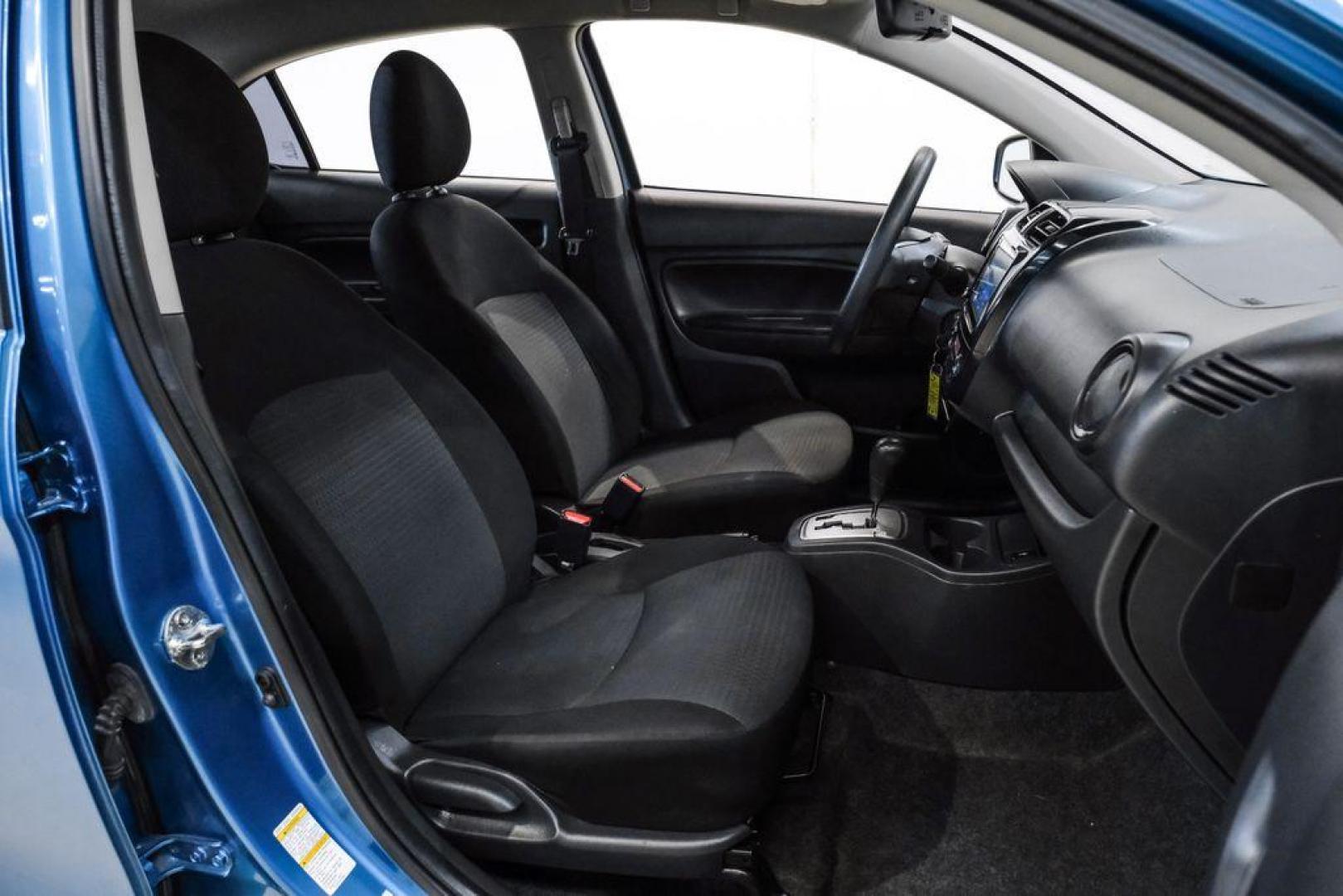 2022 Sapphire Blue Metallic /Black Mitsubishi Mirage G4 ES (ML32FUFJ7NH) with an 1.2L 3-Cylinder DOHC MIVEC engine, located at 15300 Midway Rd., Addison, TX, 75001, (972) 702-0011, 32.958321, -96.838074 - Photo#33