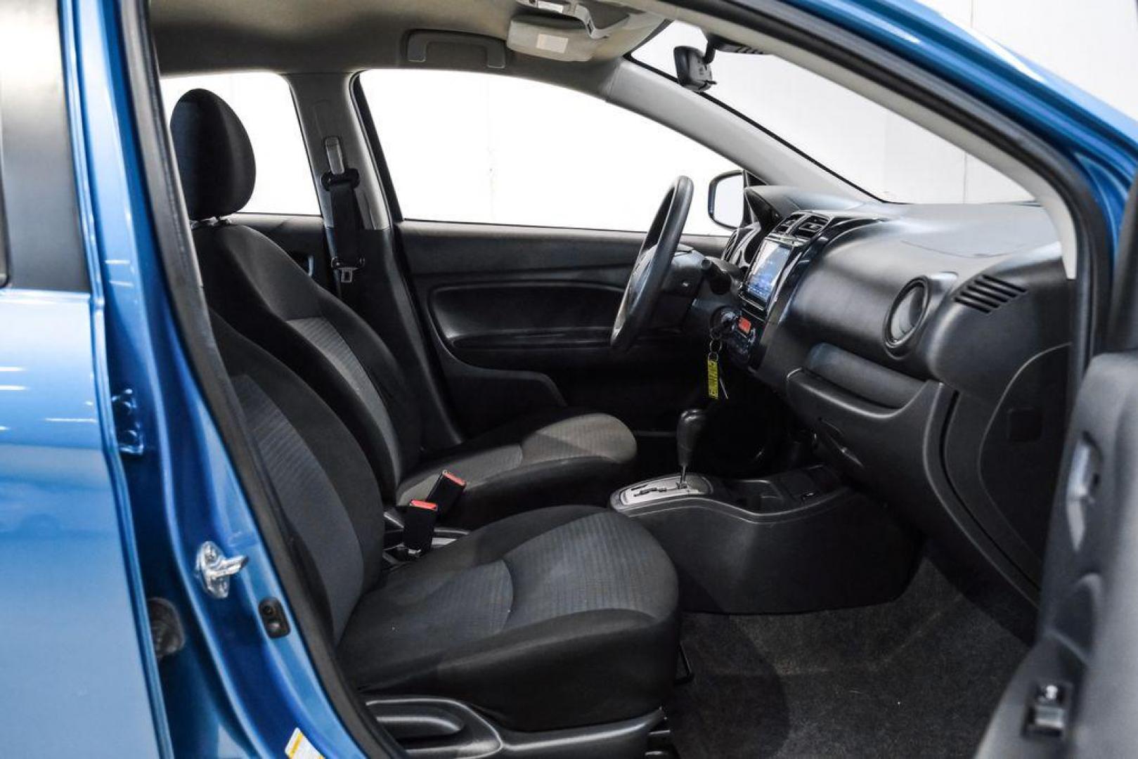 2022 Sapphire Blue Metallic /Black Mitsubishi Mirage G4 ES (ML32FUFJ7NH) with an 1.2L 3-Cylinder DOHC MIVEC engine, located at 15300 Midway Rd., Addison, TX, 75001, (972) 702-0011, 32.958321, -96.838074 - Photo#34