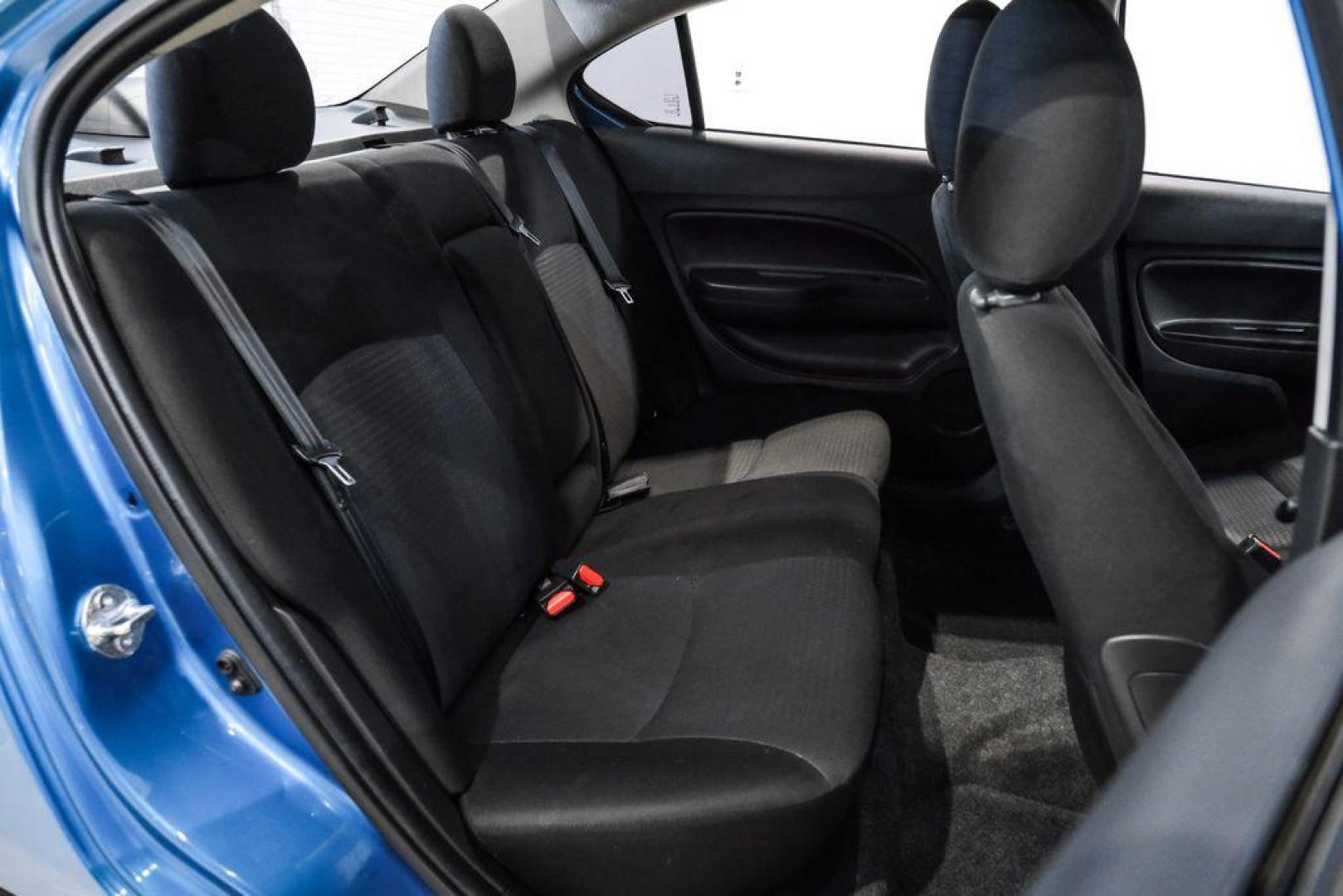 2022 Sapphire Blue Metallic /Black Mitsubishi Mirage G4 ES (ML32FUFJ7NH) with an 1.2L 3-Cylinder DOHC MIVEC engine, located at 15300 Midway Rd., Addison, TX, 75001, (972) 702-0011, 32.958321, -96.838074 - Photo#35