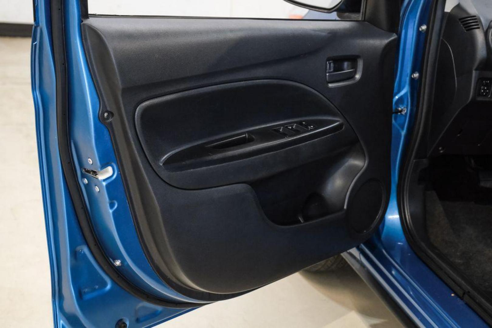 2022 Sapphire Blue Metallic /Black Mitsubishi Mirage G4 ES (ML32FUFJ7NH) with an 1.2L 3-Cylinder DOHC MIVEC engine, located at 15300 Midway Rd., Addison, TX, 75001, (972) 702-0011, 32.958321, -96.838074 - Photo#42