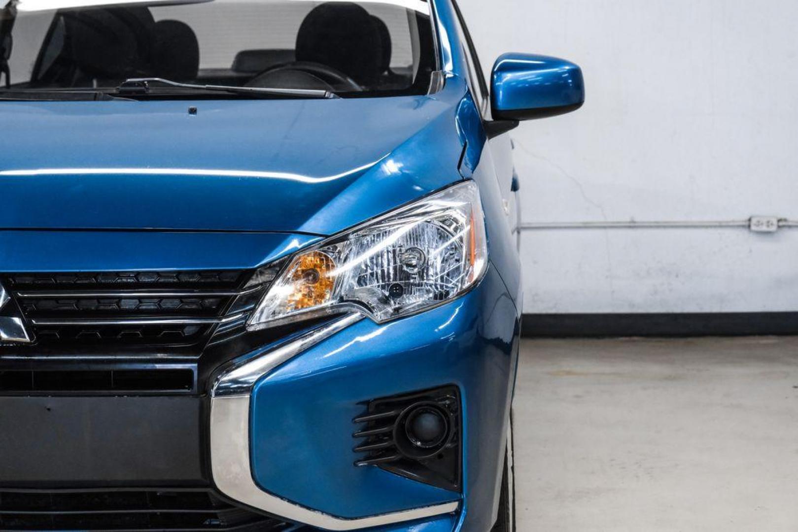 2022 Sapphire Blue Metallic /Black Mitsubishi Mirage G4 ES (ML32FUFJ7NH) with an 1.2L 3-Cylinder DOHC MIVEC engine, located at 15300 Midway Rd., Addison, TX, 75001, (972) 702-0011, 32.958321, -96.838074 - Photo#47
