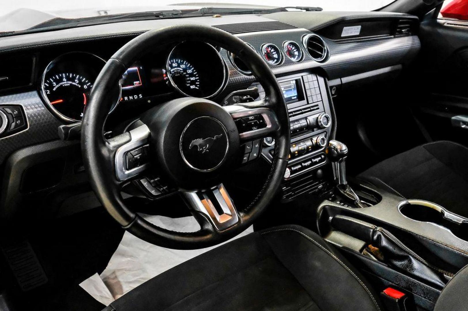 2017 Ruby Red Metallic /Ebony Ford Mustang EcoBoost (1FA6P8TH3H5) with an EcoBoost 2.3L I4 GTDi DOHC Turbocharged VCT engine, Automatic transmission, located at 15300 Midway Rd., Addison, TX, 75001, (972) 702-0011, 32.958321, -96.838074 - Photo#2