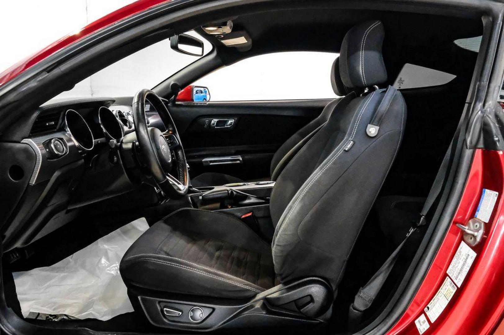 2017 Ruby Red Metallic /Ebony Ford Mustang EcoBoost (1FA6P8TH3H5) with an EcoBoost 2.3L I4 GTDi DOHC Turbocharged VCT engine, Automatic transmission, located at 15300 Midway Rd., Addison, TX, 75001, (972) 702-0011, 32.958321, -96.838074 - Photo#3