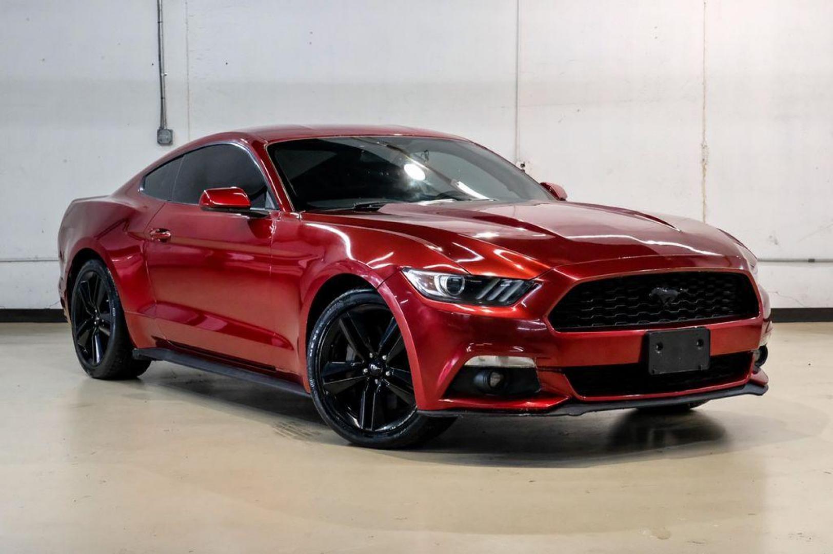 2017 Ruby Red Metallic /Ebony Ford Mustang EcoBoost (1FA6P8TH3H5) with an EcoBoost 2.3L I4 GTDi DOHC Turbocharged VCT engine, Automatic transmission, located at 15300 Midway Rd., Addison, TX, 75001, (972) 702-0011, 32.958321, -96.838074 - Photo#7