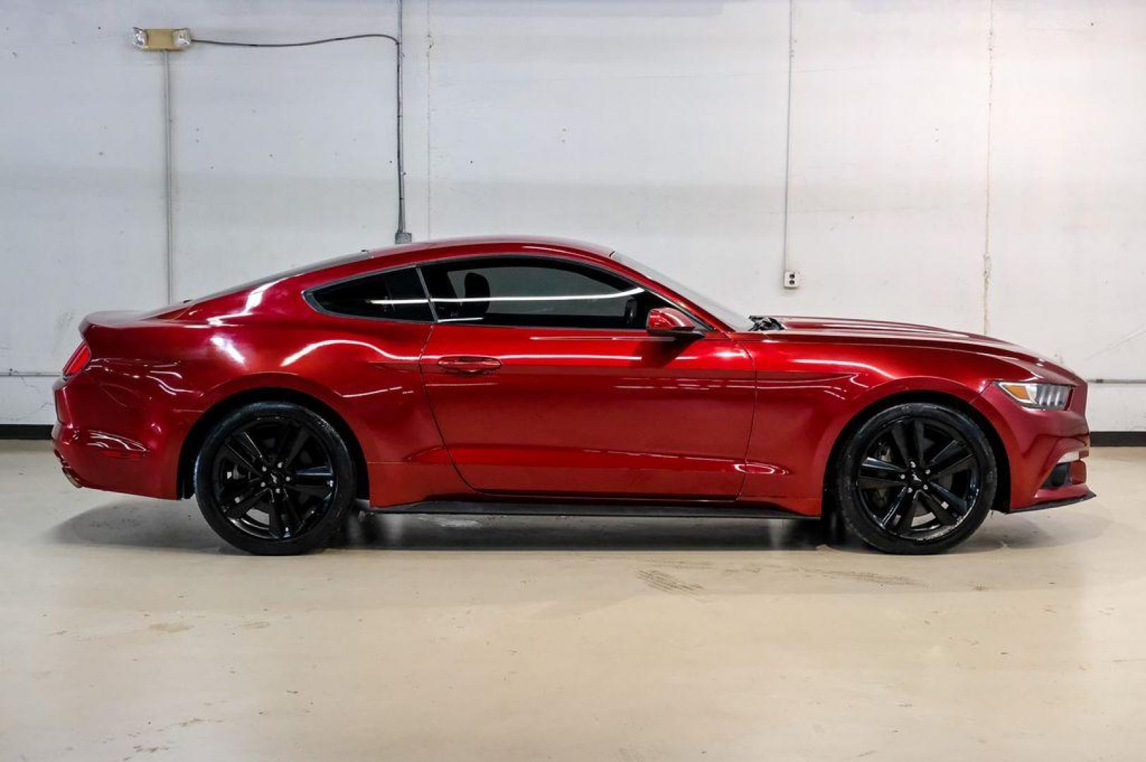 2017 Ruby Red Metallic /Ebony Ford Mustang EcoBoost (1FA6P8TH3H5) with an EcoBoost 2.3L I4 GTDi DOHC Turbocharged VCT engine, Automatic transmission, located at 15300 Midway Rd., Addison, TX, 75001, (972) 702-0011, 32.958321, -96.838074 - Photo#8