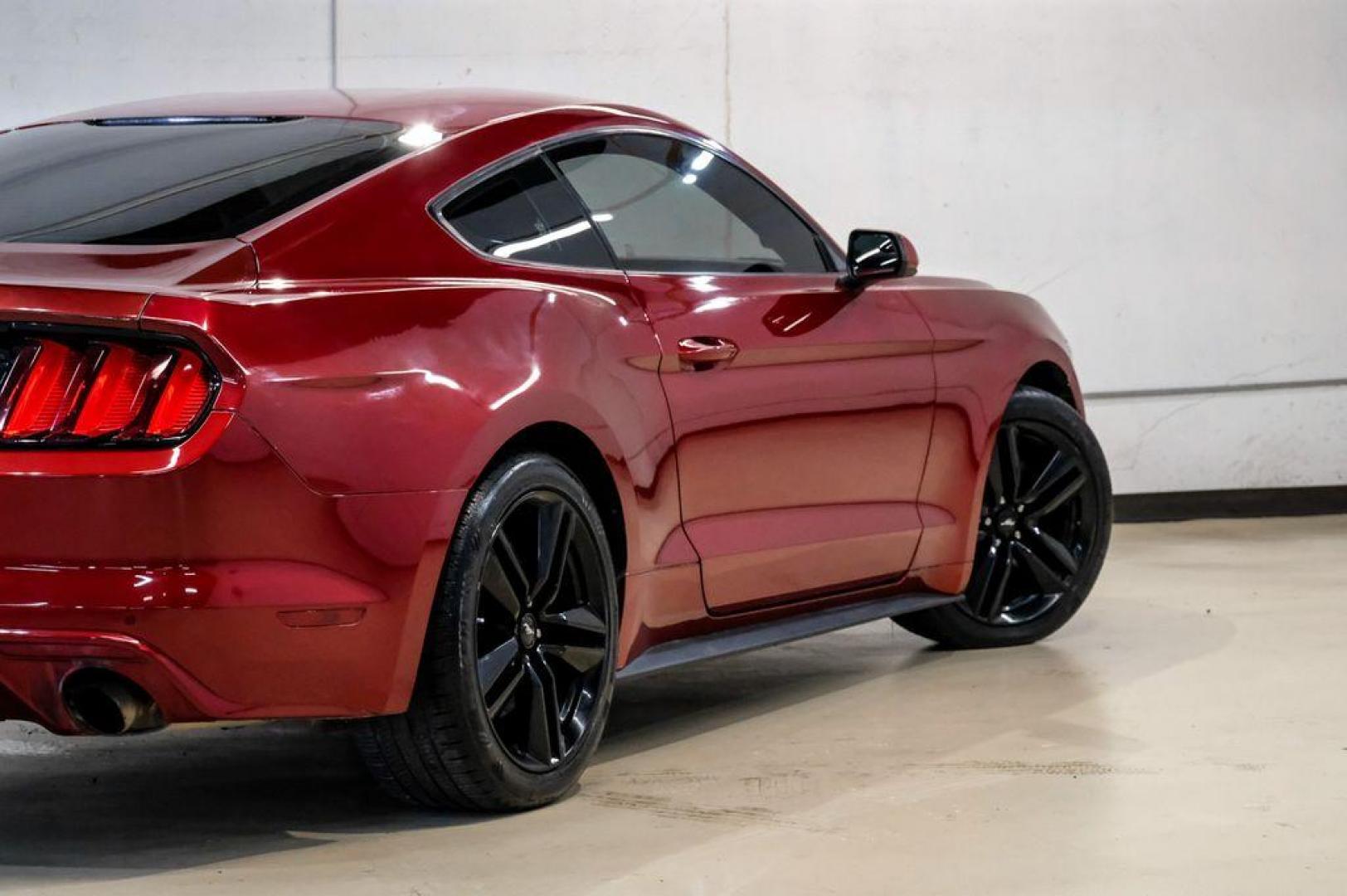 2017 Ruby Red Metallic /Ebony Ford Mustang EcoBoost (1FA6P8TH3H5) with an EcoBoost 2.3L I4 GTDi DOHC Turbocharged VCT engine, Automatic transmission, located at 15300 Midway Rd., Addison, TX, 75001, (972) 702-0011, 32.958321, -96.838074 - Photo#11