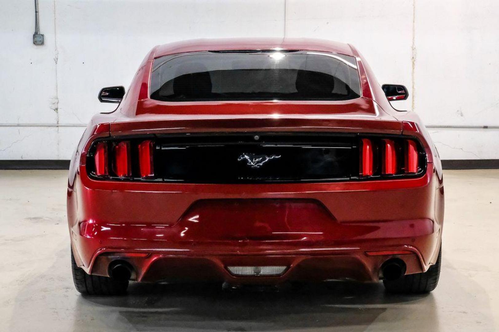 2017 Ruby Red Metallic /Ebony Ford Mustang EcoBoost (1FA6P8TH3H5) with an EcoBoost 2.3L I4 GTDi DOHC Turbocharged VCT engine, Automatic transmission, located at 15300 Midway Rd., Addison, TX, 75001, (972) 702-0011, 32.958321, -96.838074 - Photo#12