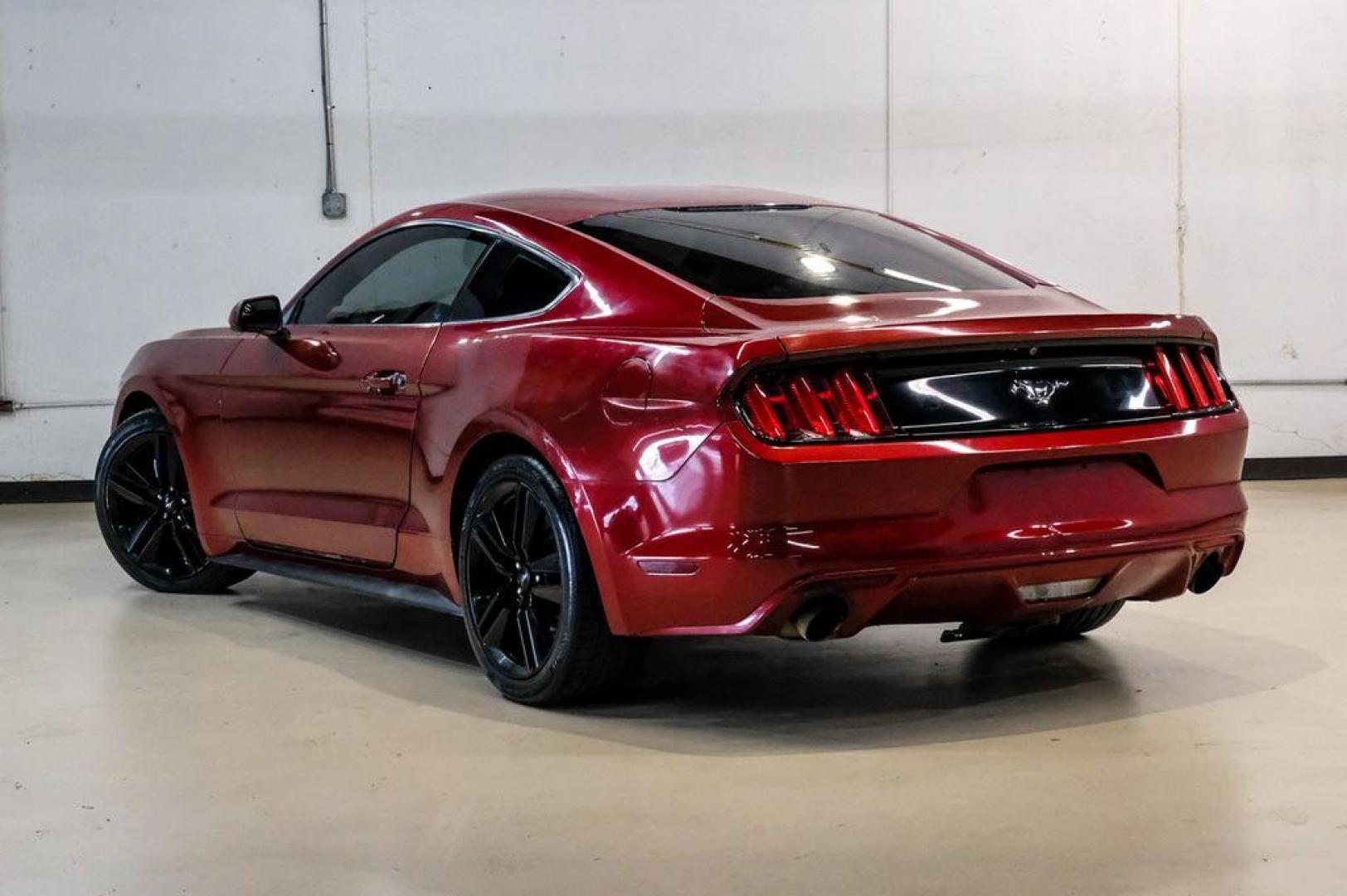2017 Ruby Red Metallic /Ebony Ford Mustang EcoBoost (1FA6P8TH3H5) with an EcoBoost 2.3L I4 GTDi DOHC Turbocharged VCT engine, Automatic transmission, located at 15300 Midway Rd., Addison, TX, 75001, (972) 702-0011, 32.958321, -96.838074 - Photo#13
