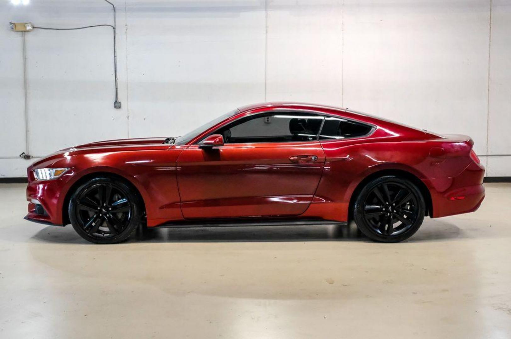2017 Ruby Red Metallic /Ebony Ford Mustang EcoBoost (1FA6P8TH3H5) with an EcoBoost 2.3L I4 GTDi DOHC Turbocharged VCT engine, Automatic transmission, located at 15300 Midway Rd., Addison, TX, 75001, (972) 702-0011, 32.958321, -96.838074 - Photo#14