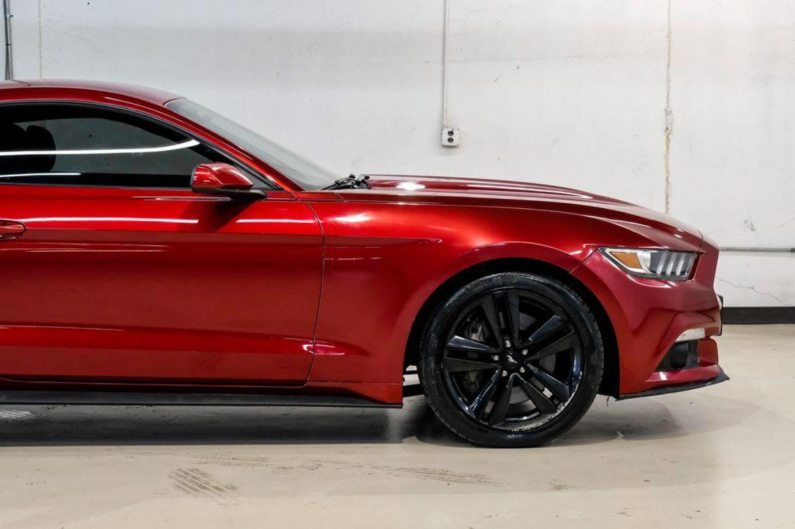 2017 Ruby Red Metallic /Ebony Ford Mustang EcoBoost (1FA6P8TH3H5) with an EcoBoost 2.3L I4 GTDi DOHC Turbocharged VCT engine, Automatic transmission, located at 15300 Midway Rd., Addison, TX, 75001, (972) 702-0011, 32.958321, -96.838074 - Photo#16