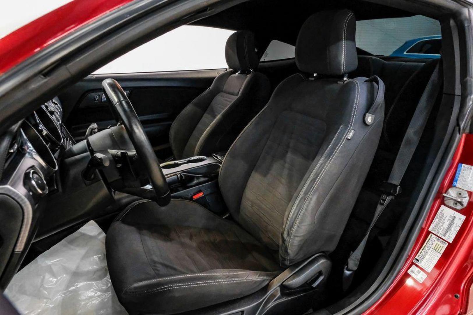 2017 Ruby Red Metallic /Ebony Ford Mustang EcoBoost (1FA6P8TH3H5) with an EcoBoost 2.3L I4 GTDi DOHC Turbocharged VCT engine, Automatic transmission, located at 15300 Midway Rd., Addison, TX, 75001, (972) 702-0011, 32.958321, -96.838074 - Photo#36