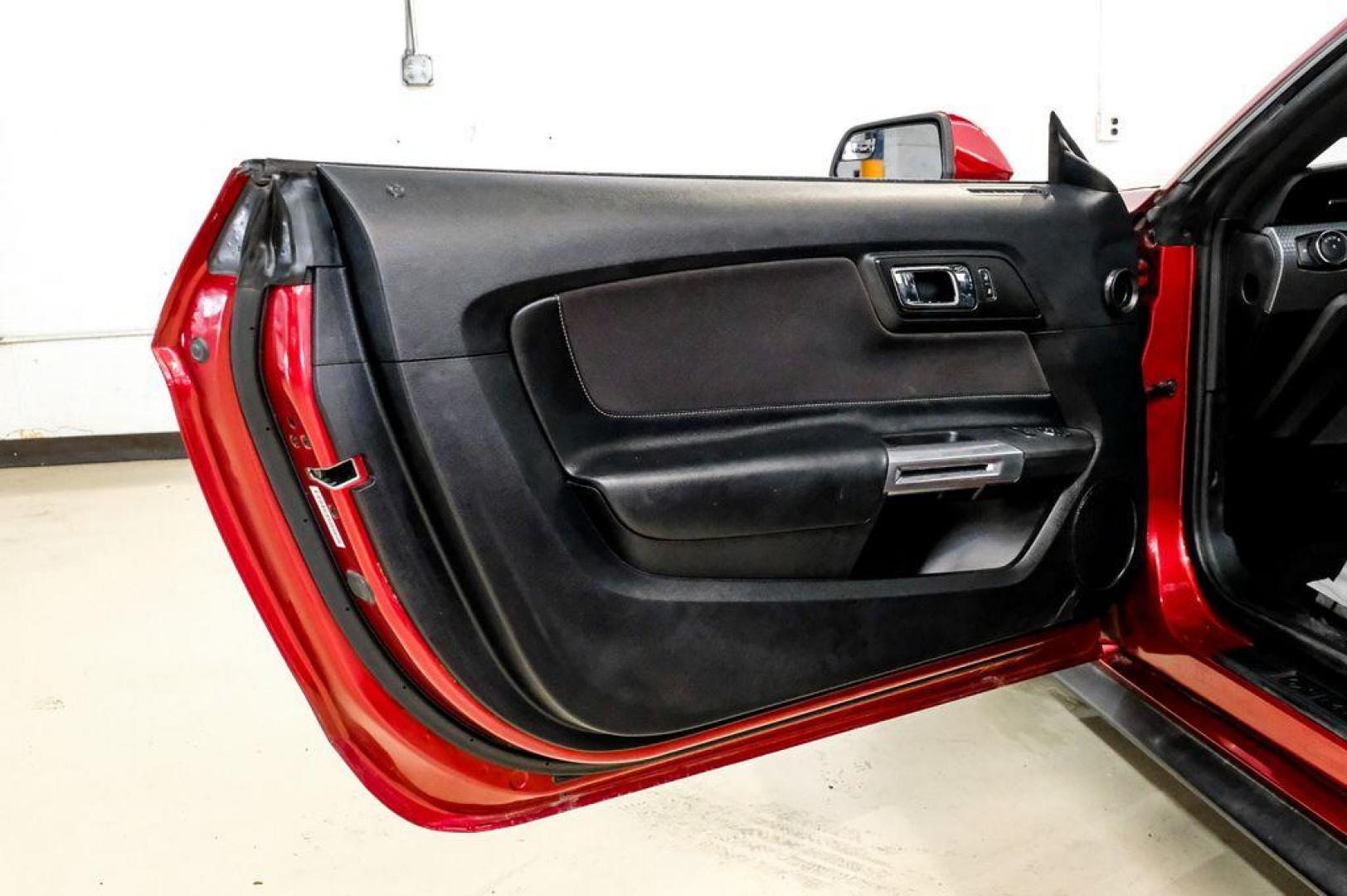 2017 Ruby Red Metallic /Ebony Ford Mustang EcoBoost (1FA6P8TH3H5) with an EcoBoost 2.3L I4 GTDi DOHC Turbocharged VCT engine, Automatic transmission, located at 15300 Midway Rd., Addison, TX, 75001, (972) 702-0011, 32.958321, -96.838074 - Photo#43