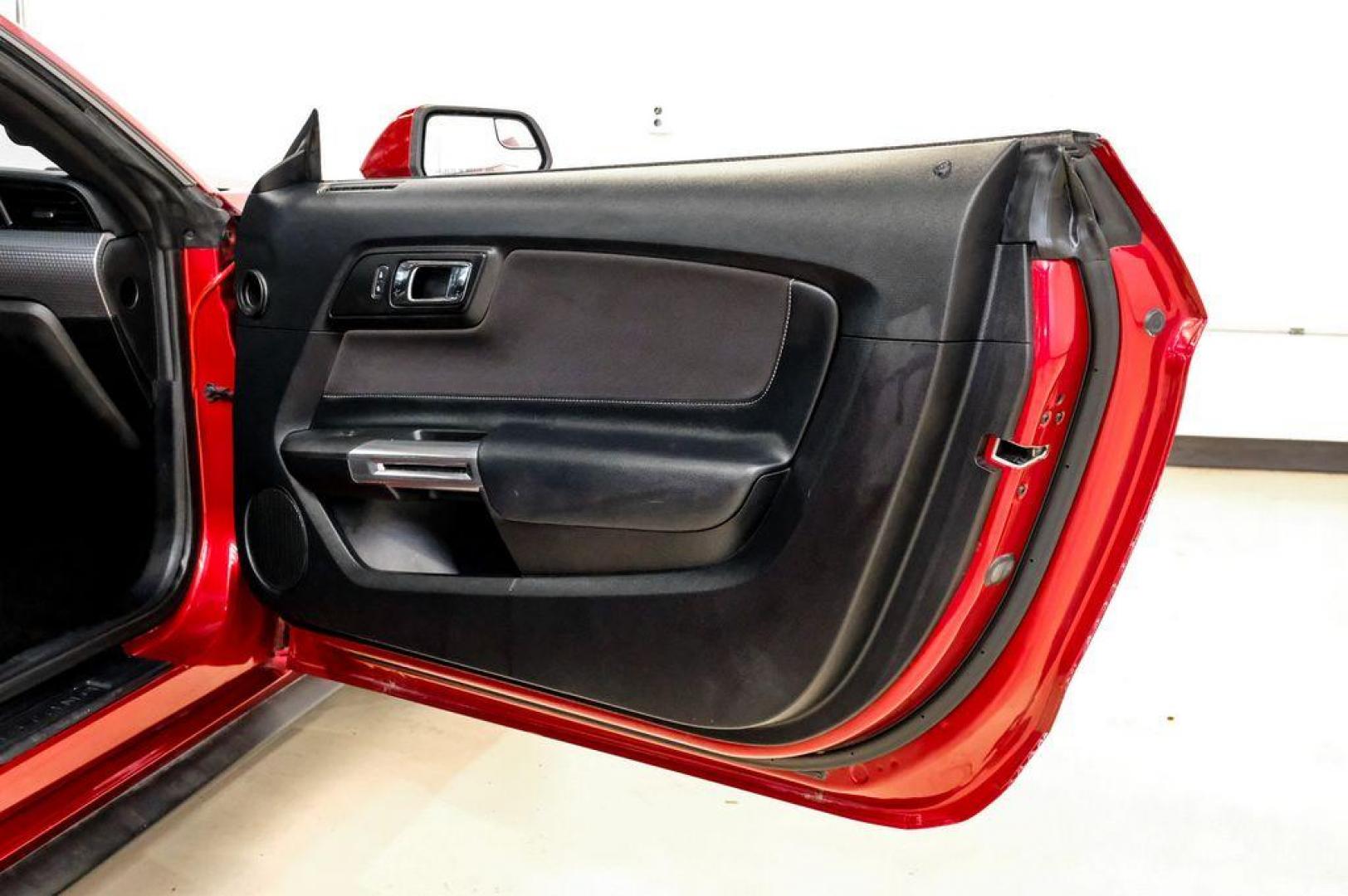 2017 Ruby Red Metallic /Ebony Ford Mustang EcoBoost (1FA6P8TH3H5) with an EcoBoost 2.3L I4 GTDi DOHC Turbocharged VCT engine, Automatic transmission, located at 15300 Midway Rd., Addison, TX, 75001, (972) 702-0011, 32.958321, -96.838074 - Photo#44