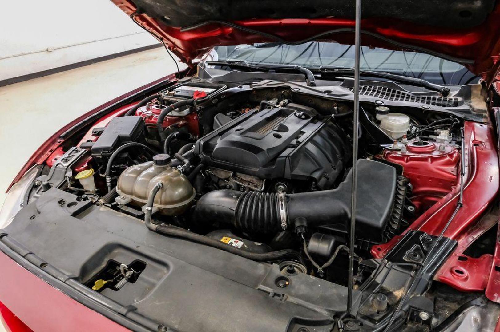2017 Ruby Red Metallic /Ebony Ford Mustang EcoBoost (1FA6P8TH3H5) with an EcoBoost 2.3L I4 GTDi DOHC Turbocharged VCT engine, Automatic transmission, located at 15300 Midway Rd., Addison, TX, 75001, (972) 702-0011, 32.958321, -96.838074 - Photo#47