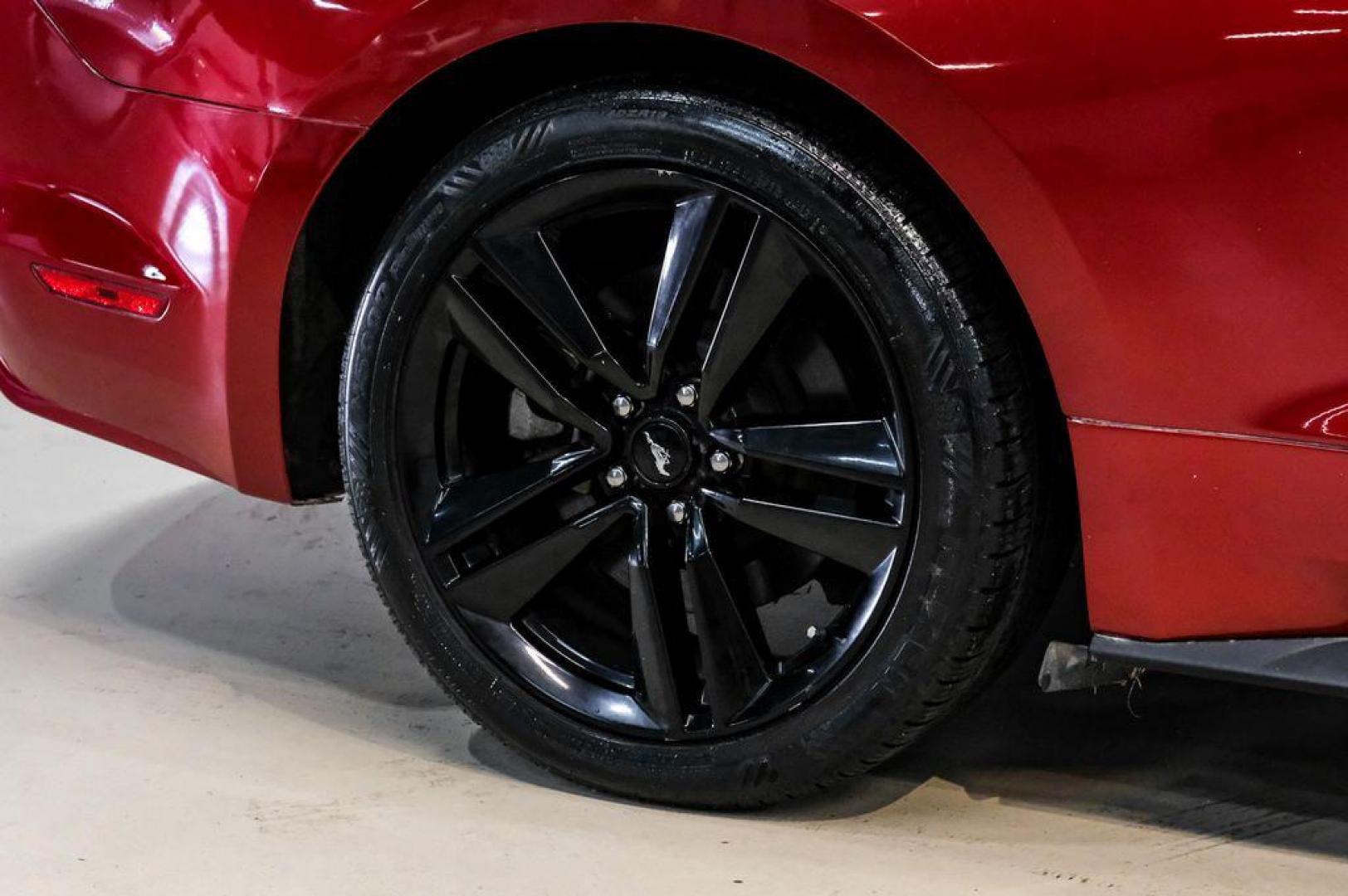 2017 Ruby Red Metallic /Ebony Ford Mustang EcoBoost (1FA6P8TH3H5) with an EcoBoost 2.3L I4 GTDi DOHC Turbocharged VCT engine, Automatic transmission, located at 15300 Midway Rd., Addison, TX, 75001, (972) 702-0011, 32.958321, -96.838074 - Photo#52