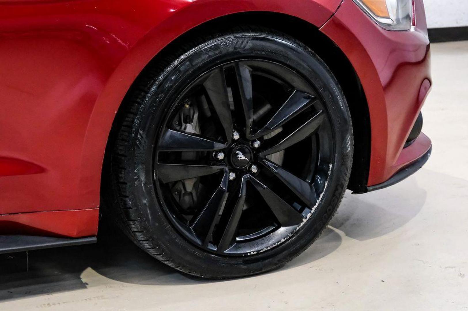 2017 Ruby Red Metallic /Ebony Ford Mustang EcoBoost (1FA6P8TH3H5) with an EcoBoost 2.3L I4 GTDi DOHC Turbocharged VCT engine, Automatic transmission, located at 15300 Midway Rd., Addison, TX, 75001, (972) 702-0011, 32.958321, -96.838074 - Photo#53