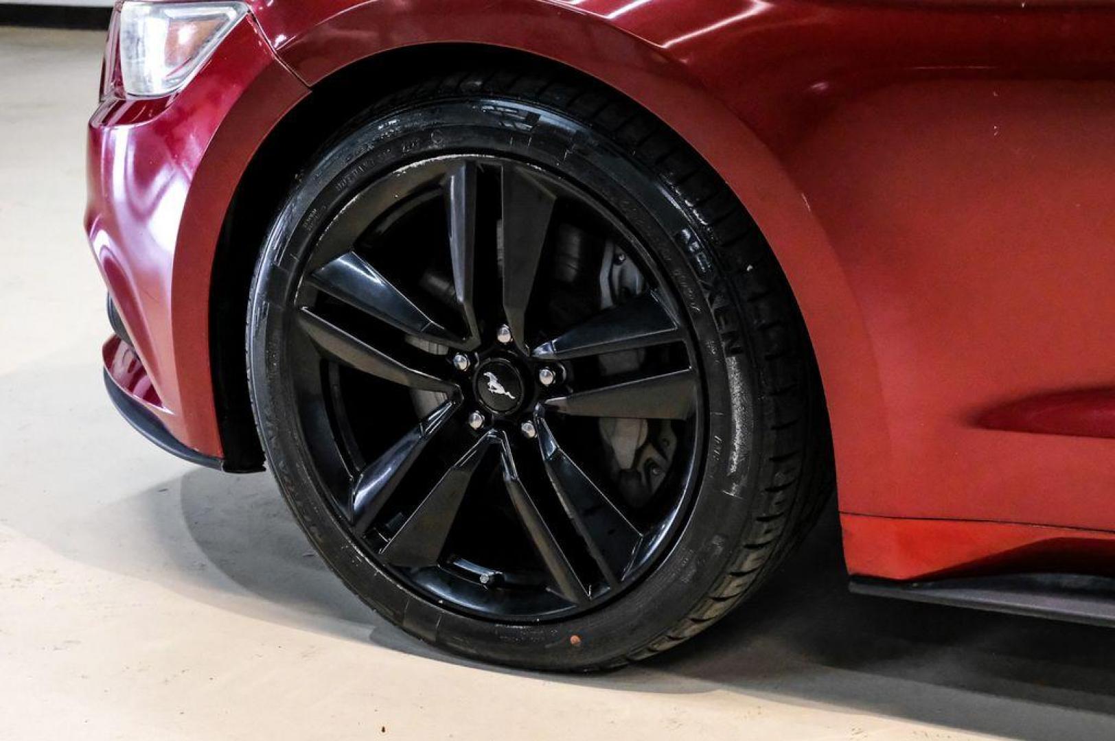 2017 Ruby Red Metallic /Ebony Ford Mustang EcoBoost (1FA6P8TH3H5) with an EcoBoost 2.3L I4 GTDi DOHC Turbocharged VCT engine, Automatic transmission, located at 15300 Midway Rd., Addison, TX, 75001, (972) 702-0011, 32.958321, -96.838074 - Photo#54