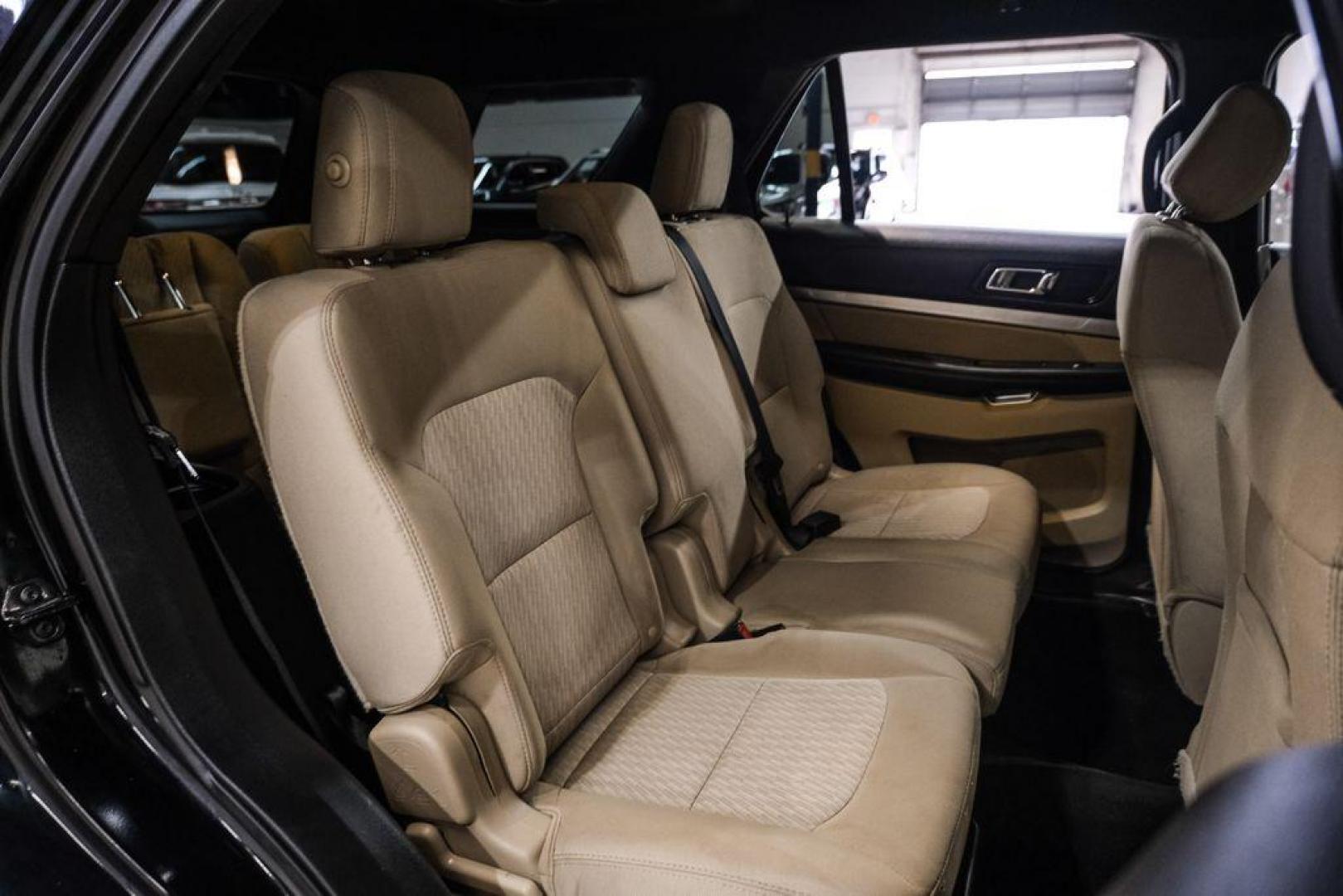 2017 Shadow Black /Medium Light Camel Ford Explorer Base (1FM5K7B81HG) with an 3.5L 6-Cylinder SMPI DOHC engine, Automatic transmission, located at 15300 Midway Rd., Addison, TX, 75001, (972) 702-0011, 32.958321, -96.838074 - Photo#33