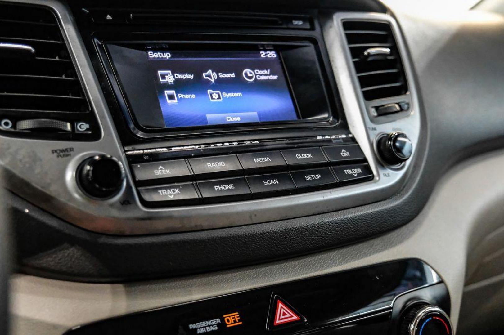 2016 Molten Silver /Gray Hyundai Tucson Eco (KM8J33A28GU) with an 1.6L I4 DGI Turbocharged DOHC 16V ULEV II 175hp engine, Automatic transmission, located at 15300 Midway Rd., Addison, TX, 75001, (972) 702-0011, 32.958321, -96.838074 - Photo#33