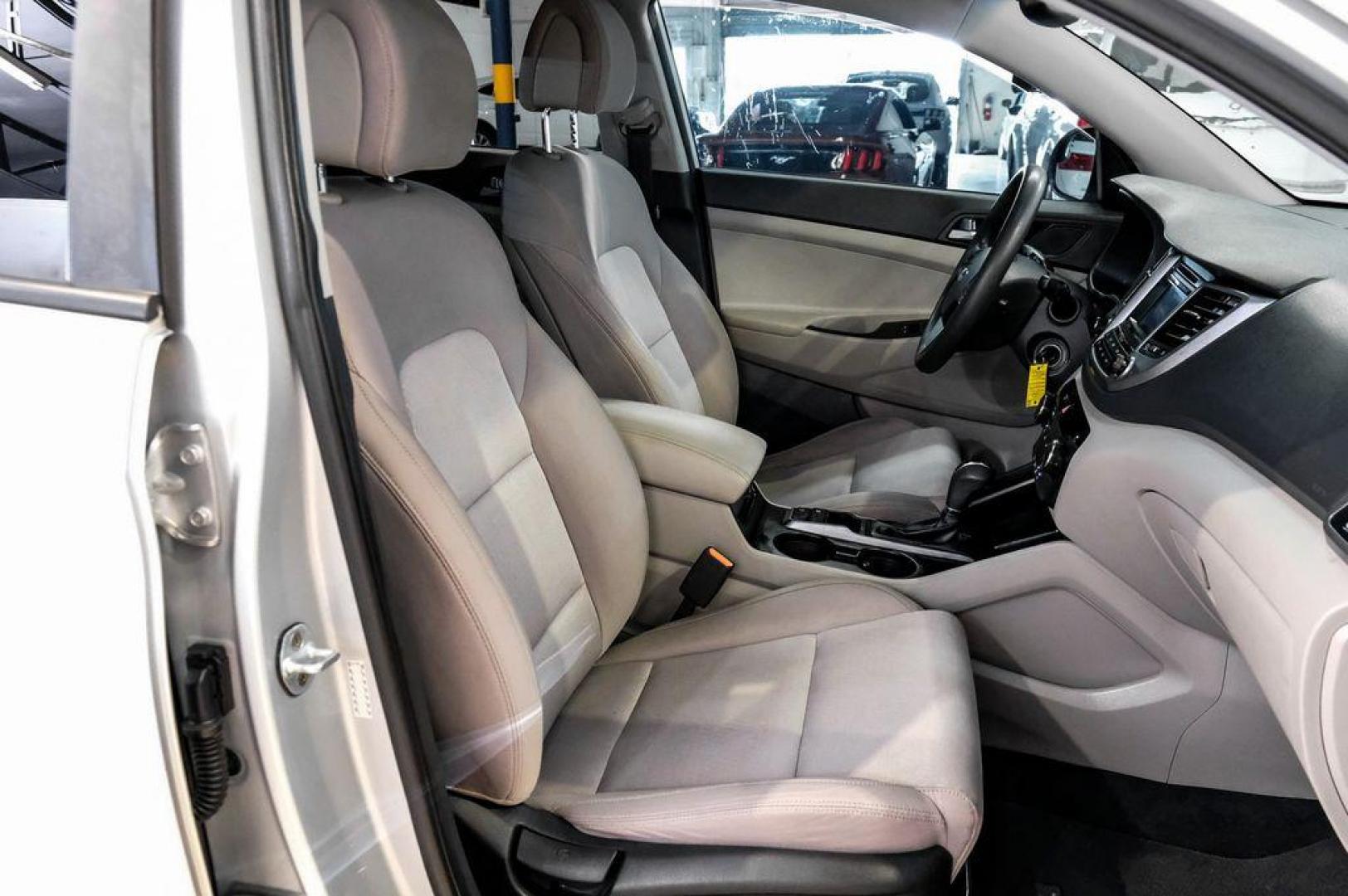 2016 Molten Silver /Gray Hyundai Tucson Eco (KM8J33A28GU) with an 1.6L I4 DGI Turbocharged DOHC 16V ULEV II 175hp engine, Automatic transmission, located at 15300 Midway Rd., Addison, TX, 75001, (972) 702-0011, 32.958321, -96.838074 - Photo#47