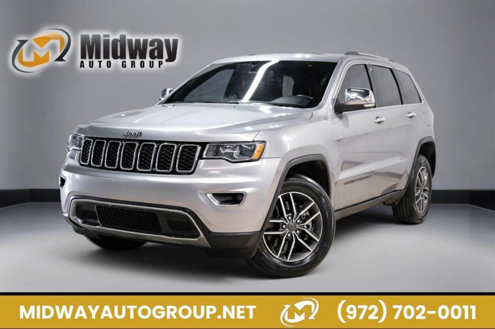 2021 Billet Silver Metallic Clearcoat /Black Jeep Grand Cherokee Limited (1C4RJFBG4MC) with an 3.6L V6 24V VVT engine, Automatic transmission, located at 15300 Midway Rd., Addison, TX, 75001, (972) 702-0011, 32.958321, -96.838074 - Photo#0