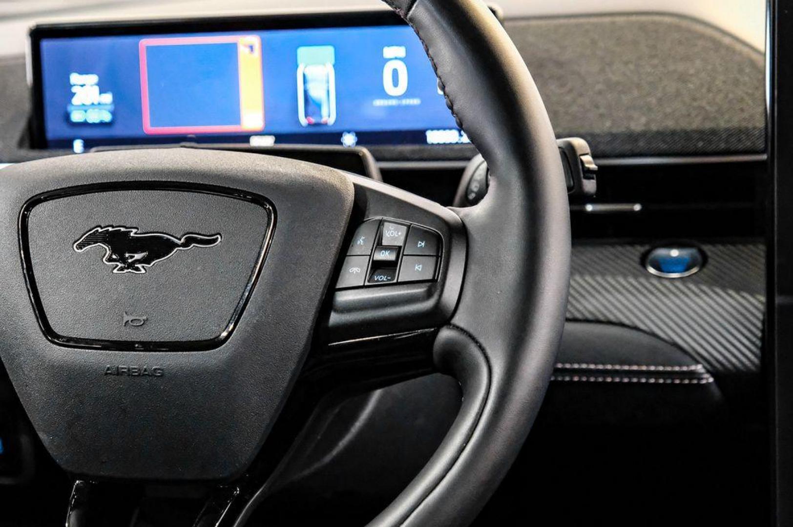 2023 White Metallic /Black Onyx Ford Mustang Mach-E Premium (3FMTK3R71PM) with an Electric Motor engine, Automatic transmission, located at 15300 Midway Rd., Addison, TX, 75001, (972) 702-0011, 32.958321, -96.838074 - Photo#25