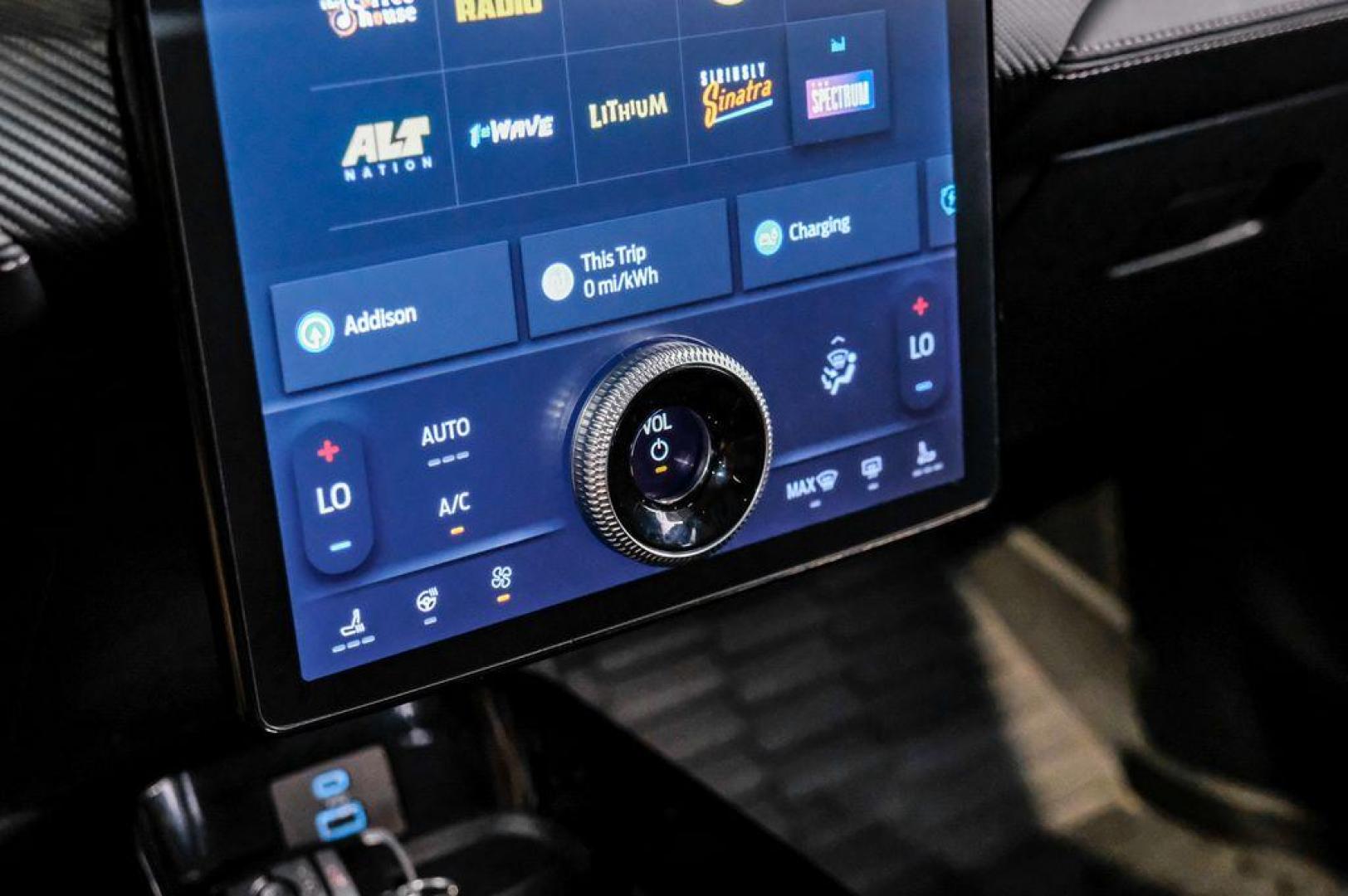 2023 White Metallic /Black Onyx Ford Mustang Mach-E Premium (3FMTK3R71PM) with an Electric Motor engine, Automatic transmission, located at 15300 Midway Rd., Addison, TX, 75001, (972) 702-0011, 32.958321, -96.838074 - Photo#35