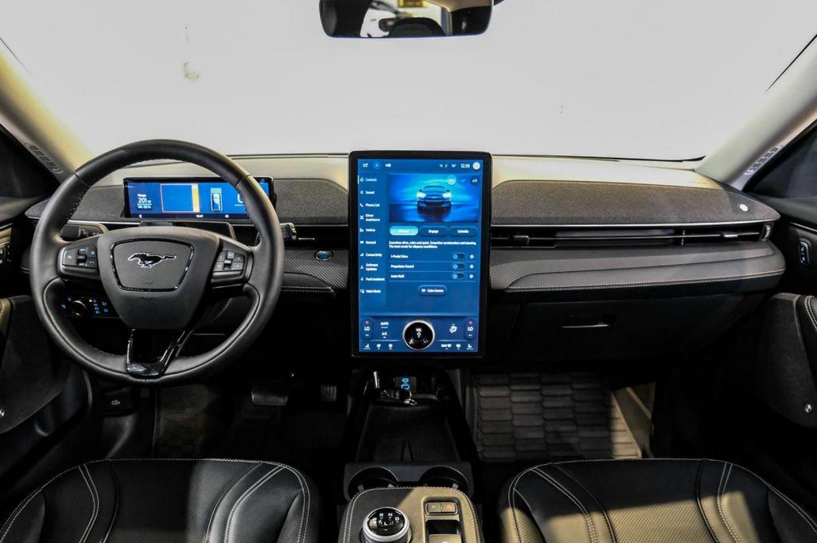 2023 White Metallic /Black Onyx Ford Mustang Mach-E Premium (3FMTK3R71PM) with an Electric Motor engine, Automatic transmission, located at 15300 Midway Rd., Addison, TX, 75001, (972) 702-0011, 32.958321, -96.838074 - Photo#20