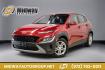 2023 Red /Black Hyundai Kona SE (KM8K22AB3PU) with an 2.0L I4 DOHC Dual CVVT engine, CVT transmission, located at 15300 Midway Rd., Addison, TX, 75001, (972) 702-0011, 32.958321, -96.838074 - Photo#0